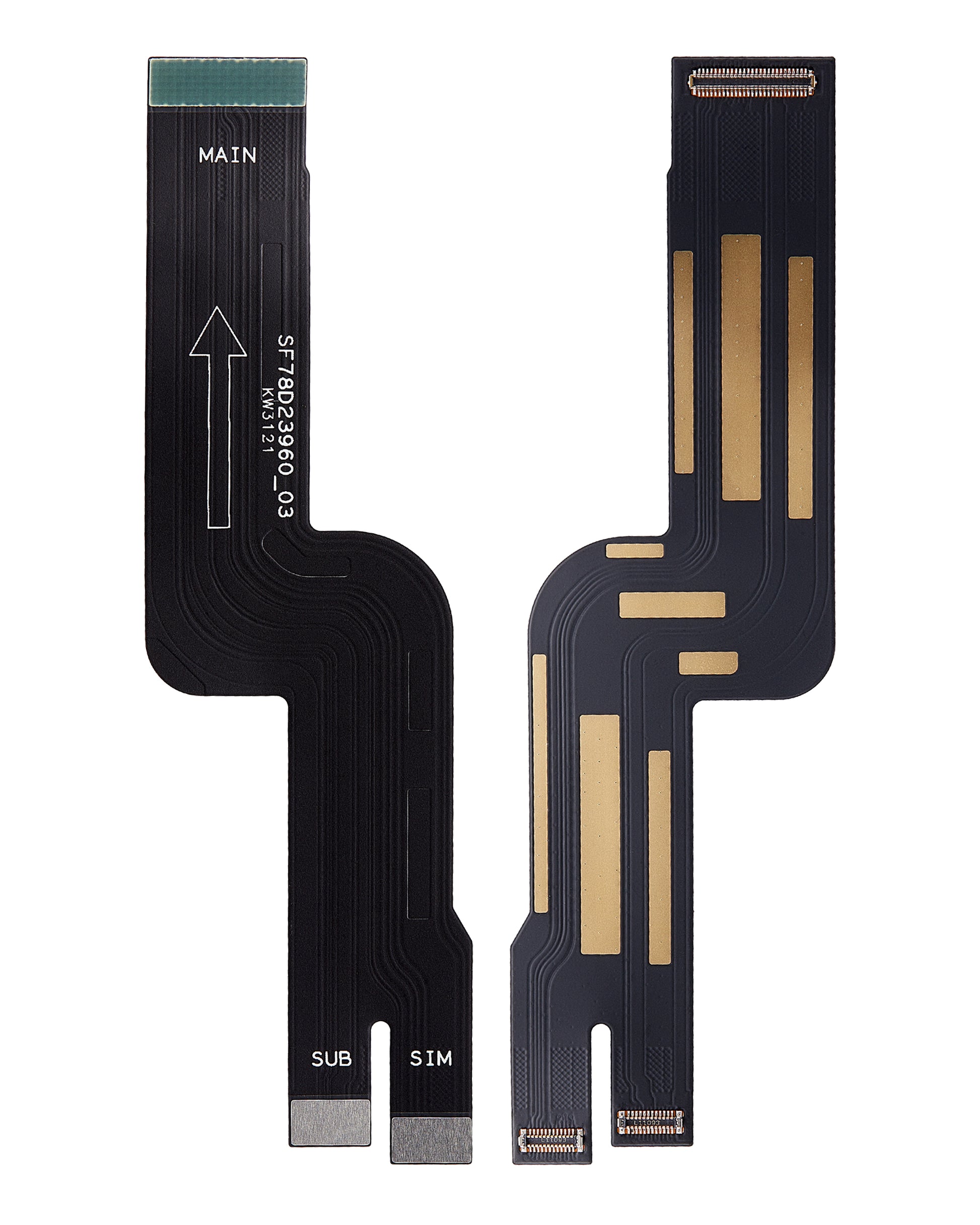 Mainboard Flex Cable (Connected To Charging Port & Card Reader) For Motorola Moto G22 (XT2231 / 2022) replacement part SKU 107082110841 image 2