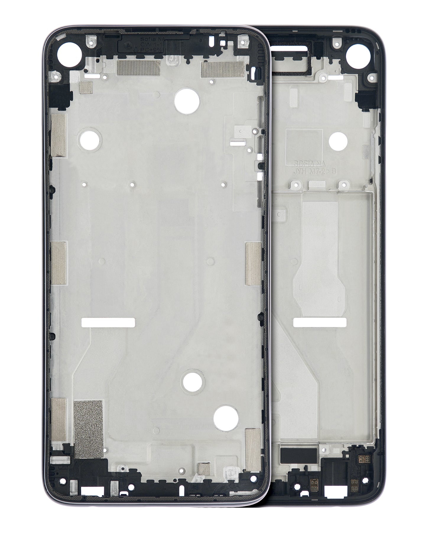 Mid-Frame Housing For Motorola Moto G Power (XT2041-4 / XT2041-6 / XT2041-7 / XT2041DL / 2020) (Smoke Black) | compatible mobile phone replacement part | SKU 107082110848 | product image 1