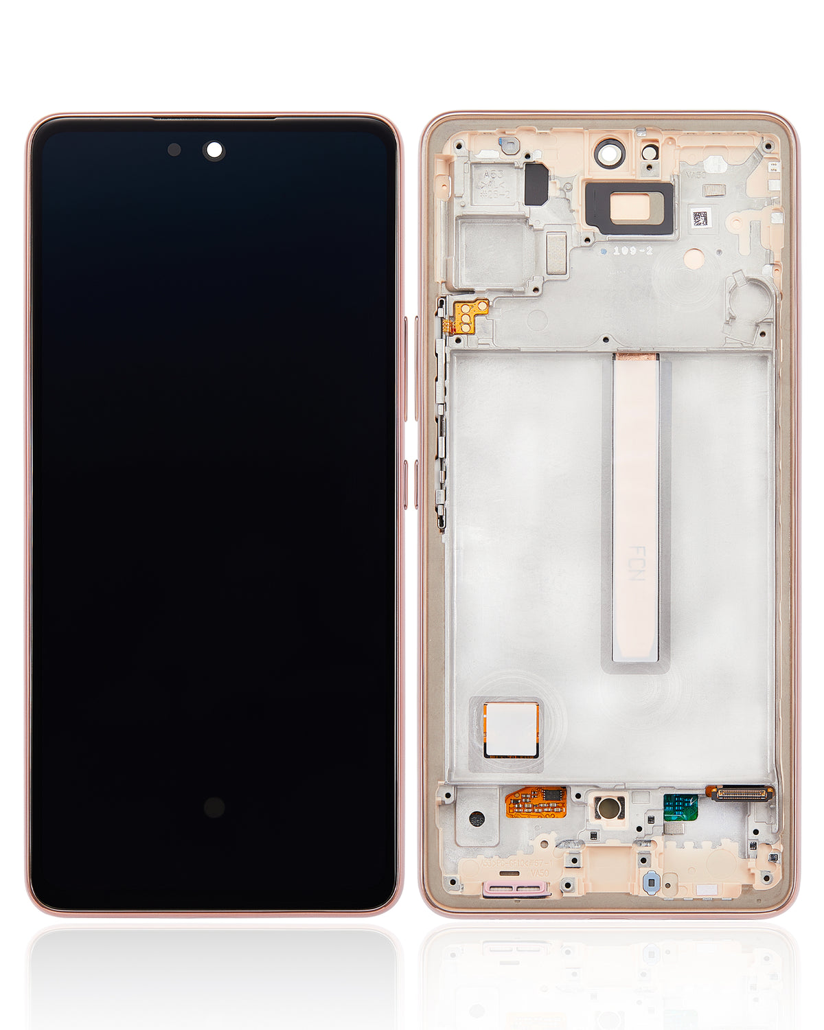 OLED Assembly With Frame For Samsung Galaxy A53 5G ( A536 / 2022) (Refurbished) (Peach) - product image 7