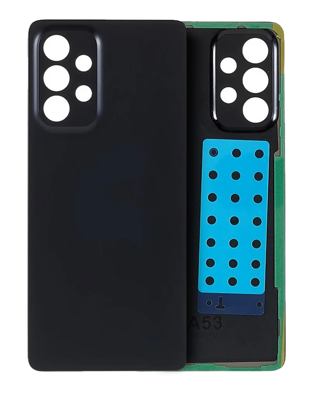 Back Cover Glass For Samsung Galaxy A53 5G (A536 / 2022) (Aftermarket Plus) (Black) - product image 1