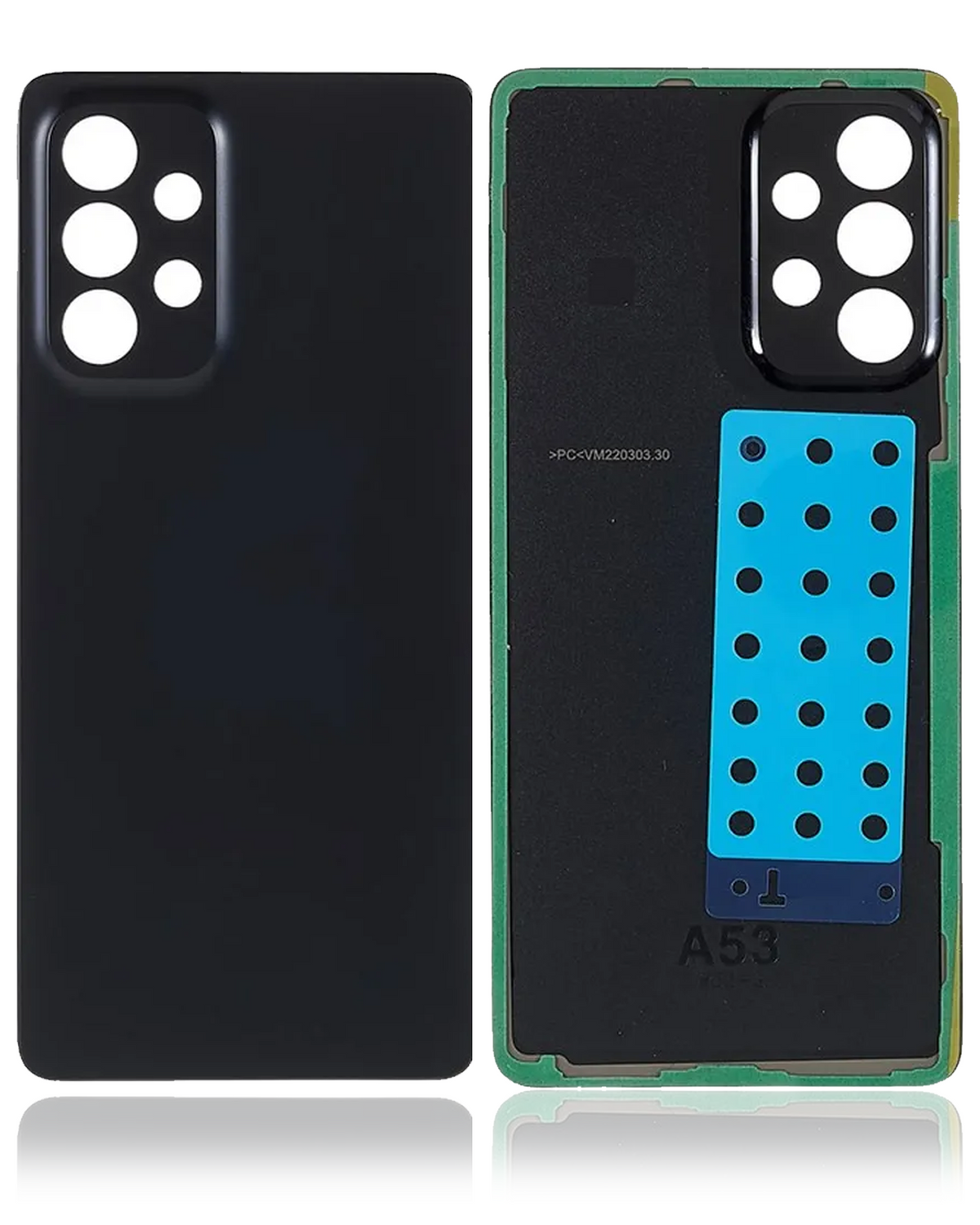Back Cover Glass For Samsung Galaxy A53 5G (A536 / 2022) (Aftermarket Plus) (Black) - product image 3