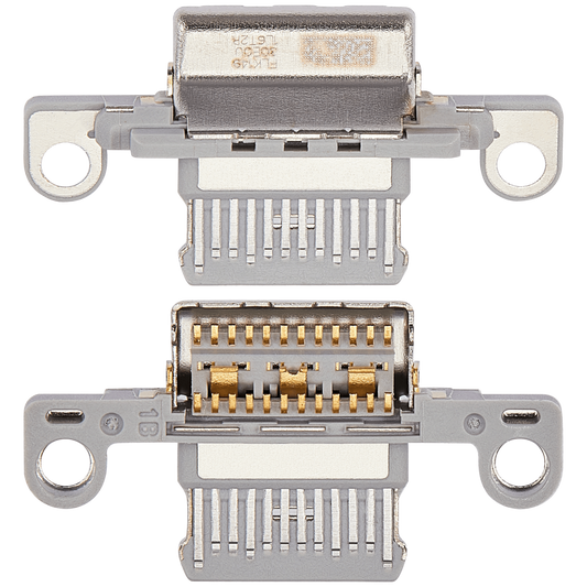 Charging Port Only For iPad 10 (2022) (Soldering Required) (Silver) (10 Pack)