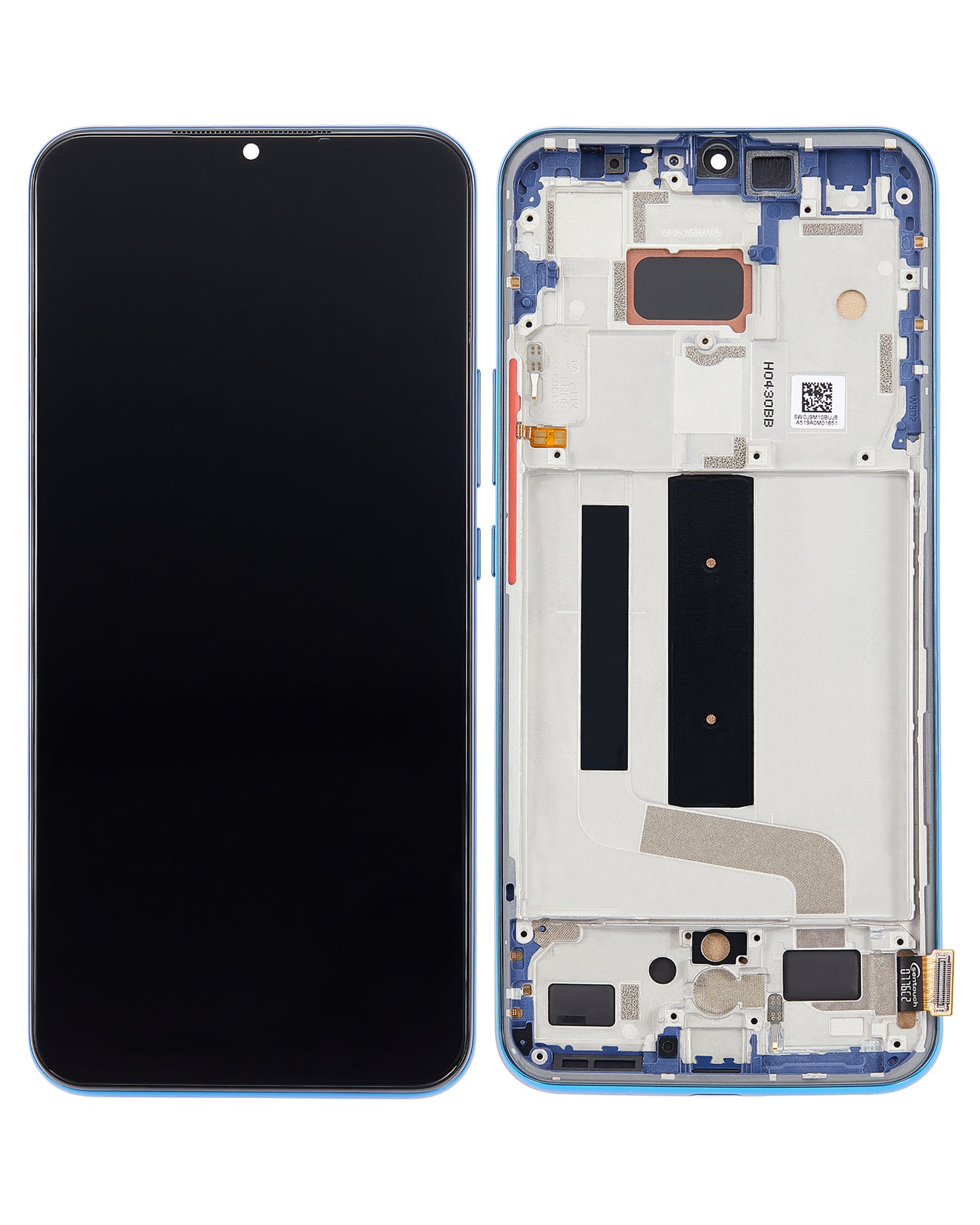 LCD Assembly With Frame For Xiaomi Mi 10 Lite 5G (Aftermarket: Incell) (Aurora Blue) - replacement component listing image SKU 107082113402 - image 7
