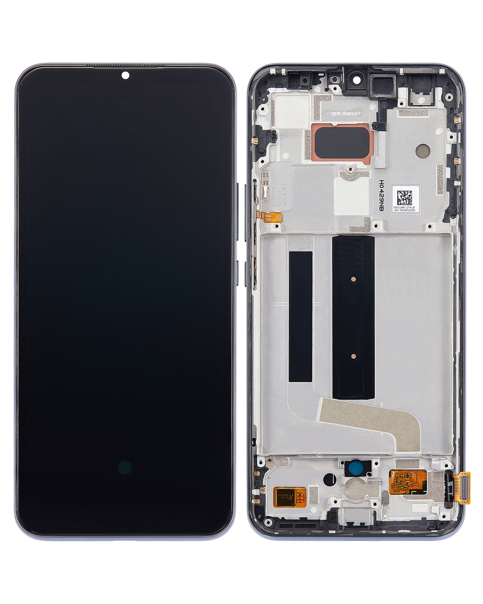 OLED Assembly With Frame For Xiaomi Mi 10 Lite 5G (Aftermarket Plus) (Cosmic Gray) - replacement component listing image SKU 107082113403 - image 7