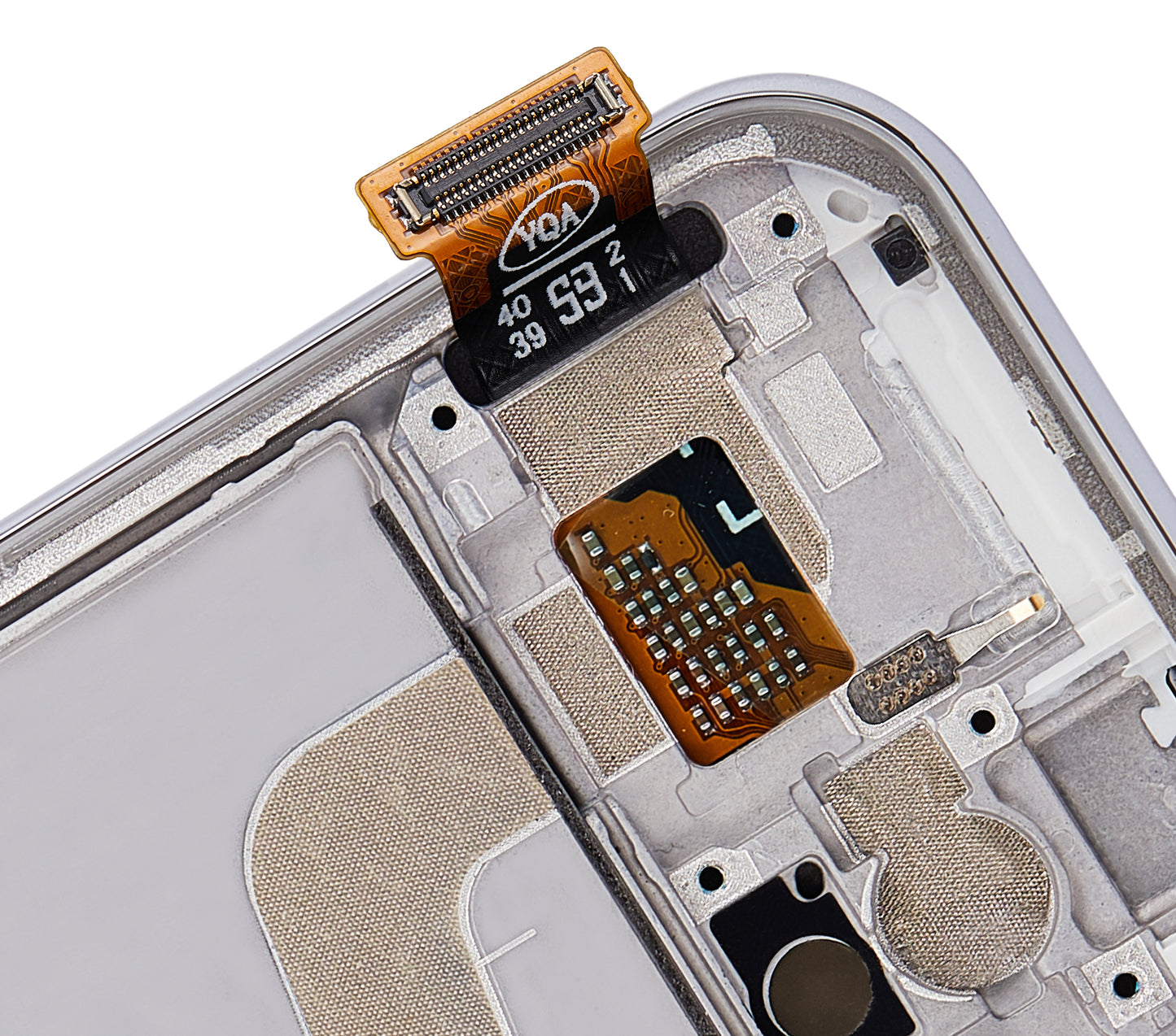 OLED Assembly With Frame For Xiaomi Mi 10 Lite 5G (Aftermarket Plus) (Dream White) - mobile repair replacement component SKU 107082113406 - image 4
