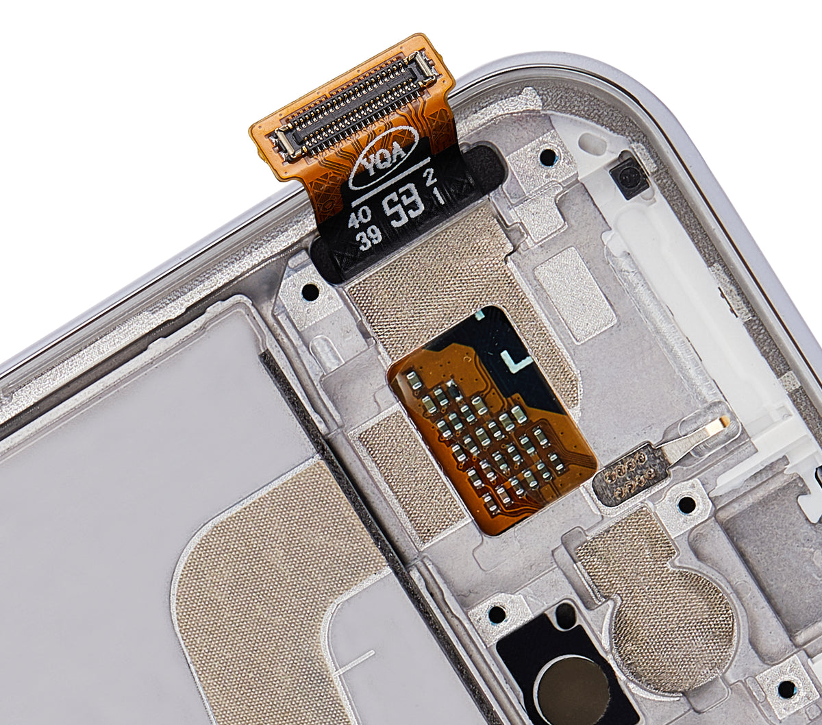 OLED Assembly With Frame For Xiaomi Mi 10 Lite 5G (Aftermarket Plus) (Dream White) - mobile repair replacement component SKU 107082113406 - image 4