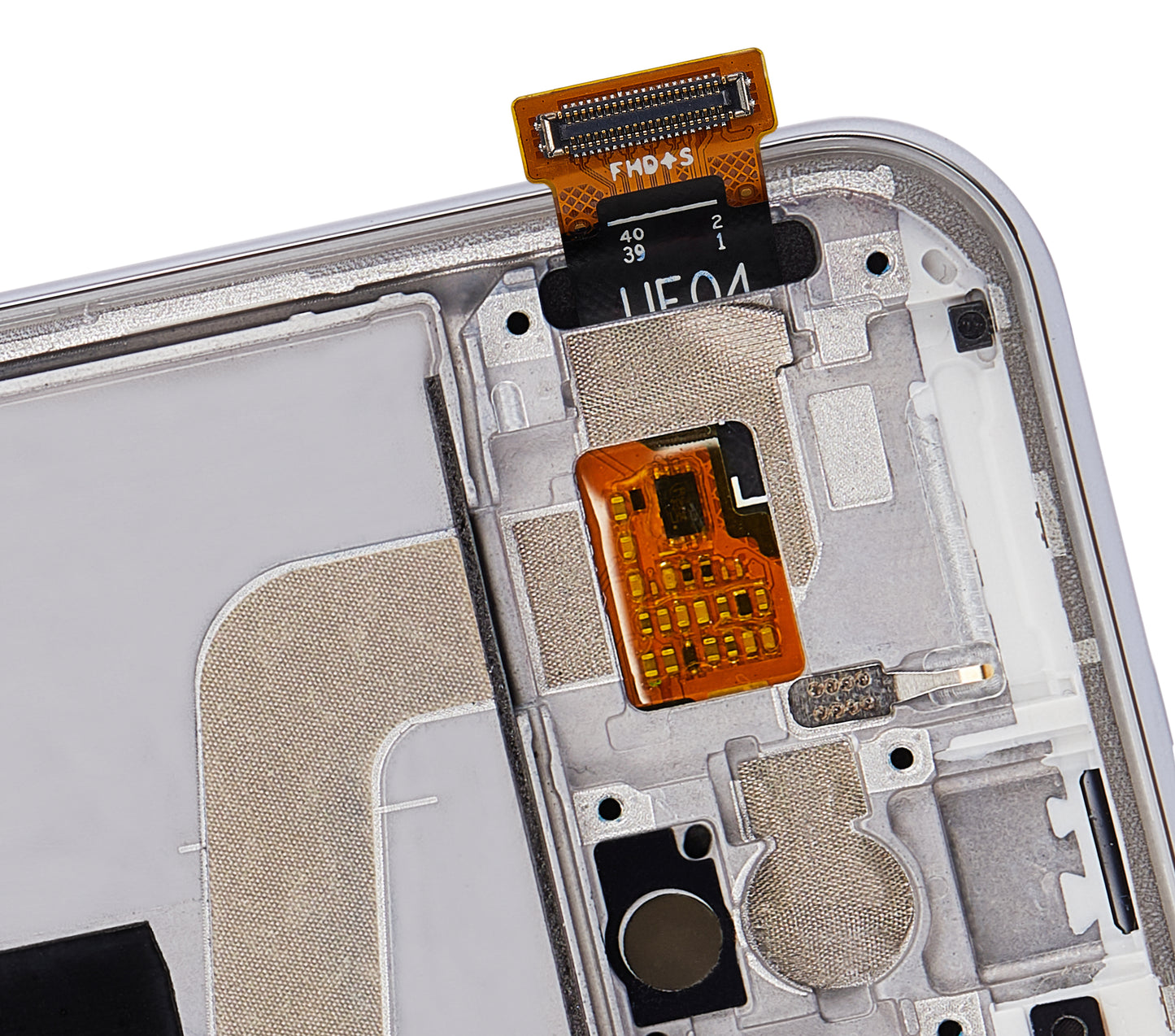 OLED Assembly With Frame For Xiaomi Mi 10 Lite 5G (Refurbished) (Dream White) - repair component detail image SKU 107082113407 - image 2