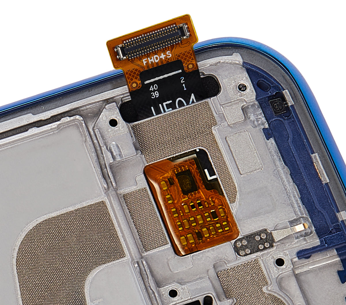OLED Assembly With Frame For Xiaomi Mi 10 Lite 5G (Refurbished) (Aurora Blue) - compatible device spare part image SKU 107082113408 - image 3