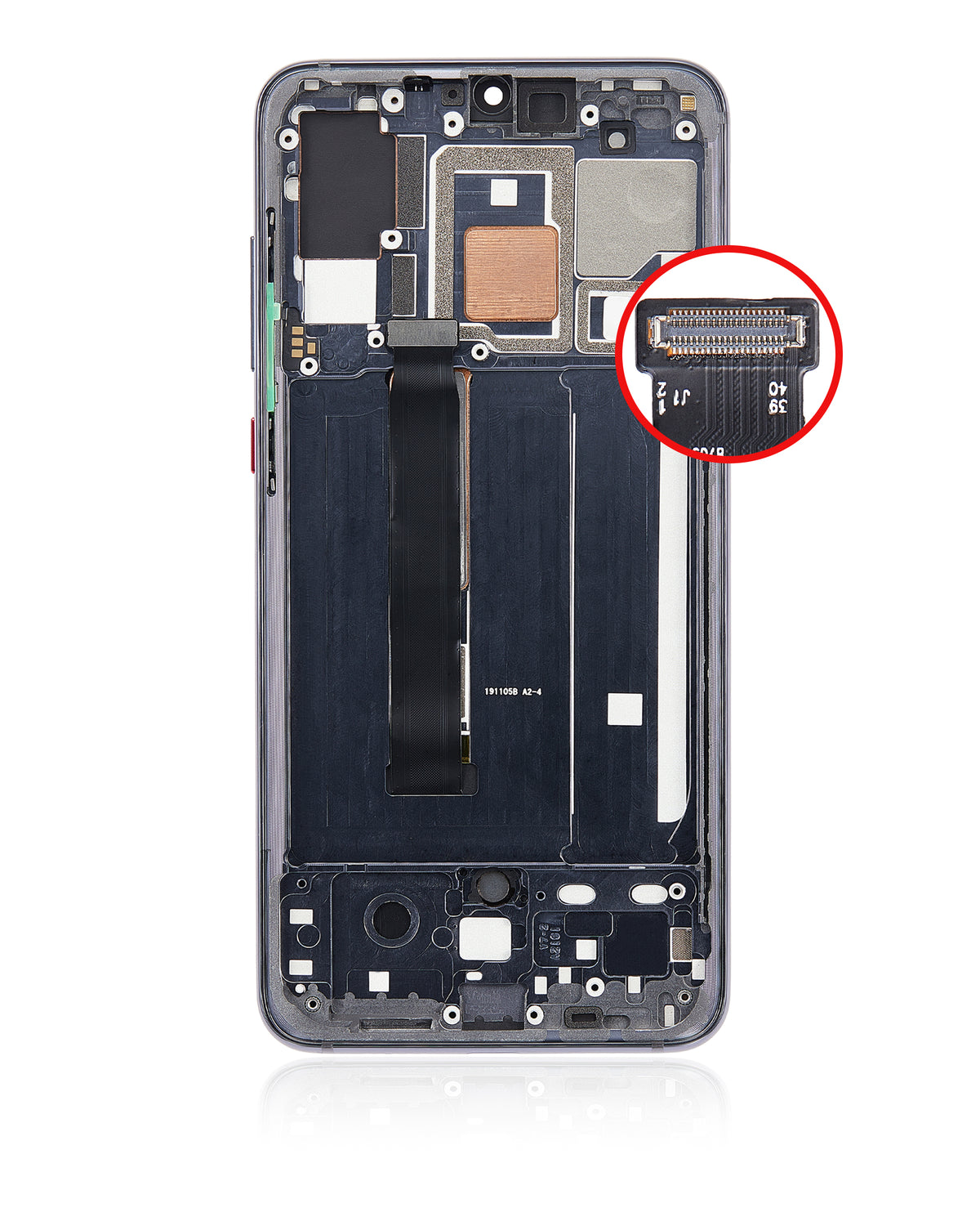 LCD Assembly With Frame For Xiaomi Mi 9 Pro (Aftermarket: Incell) (Titanium Black) - repair part close detail image SKU 107082113601 - image 8