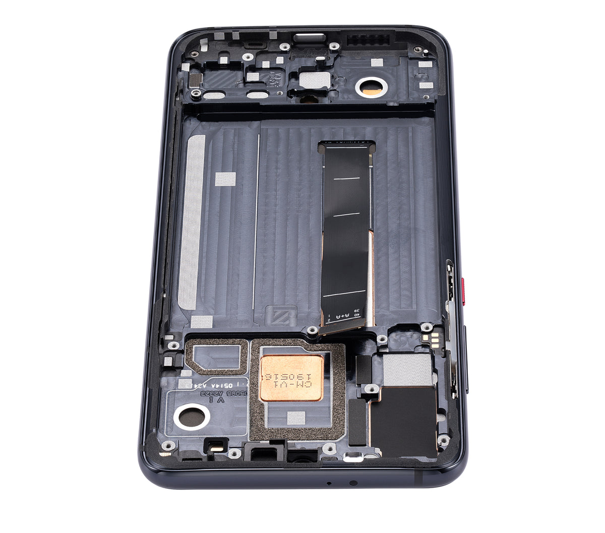 OLED Assembly With Frame For Xiaomi Mi 9 Pro (Aftermarket Plus) (Titanium Black) - compatible device spare part image SKU 107082113603 - image 3