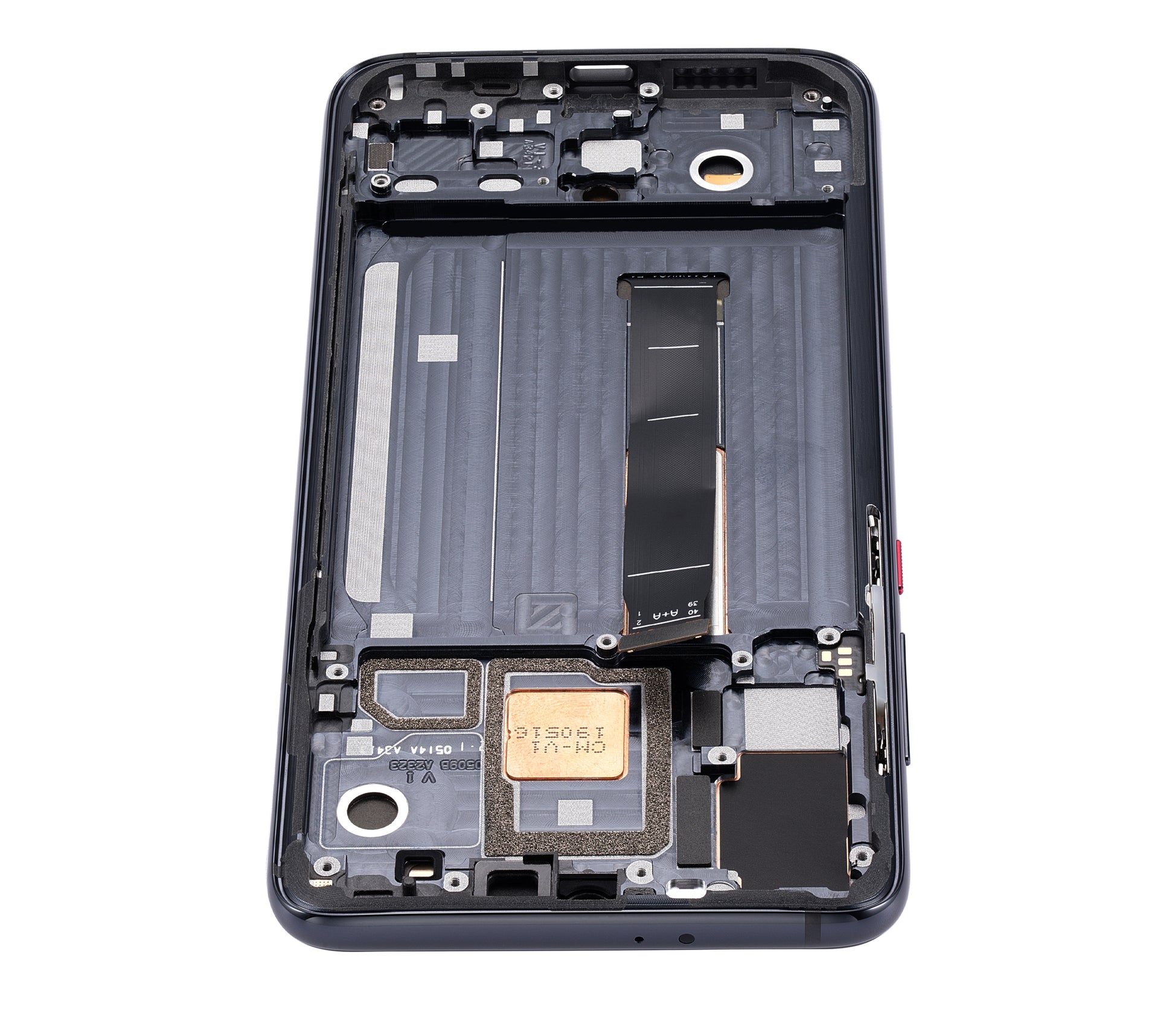 OLED Assembly With Frame For Xiaomi Mi 9 Pro (Aftermarket Plus) (Titanium Black) - compatible device spare part image SKU 107082113603 - image 3