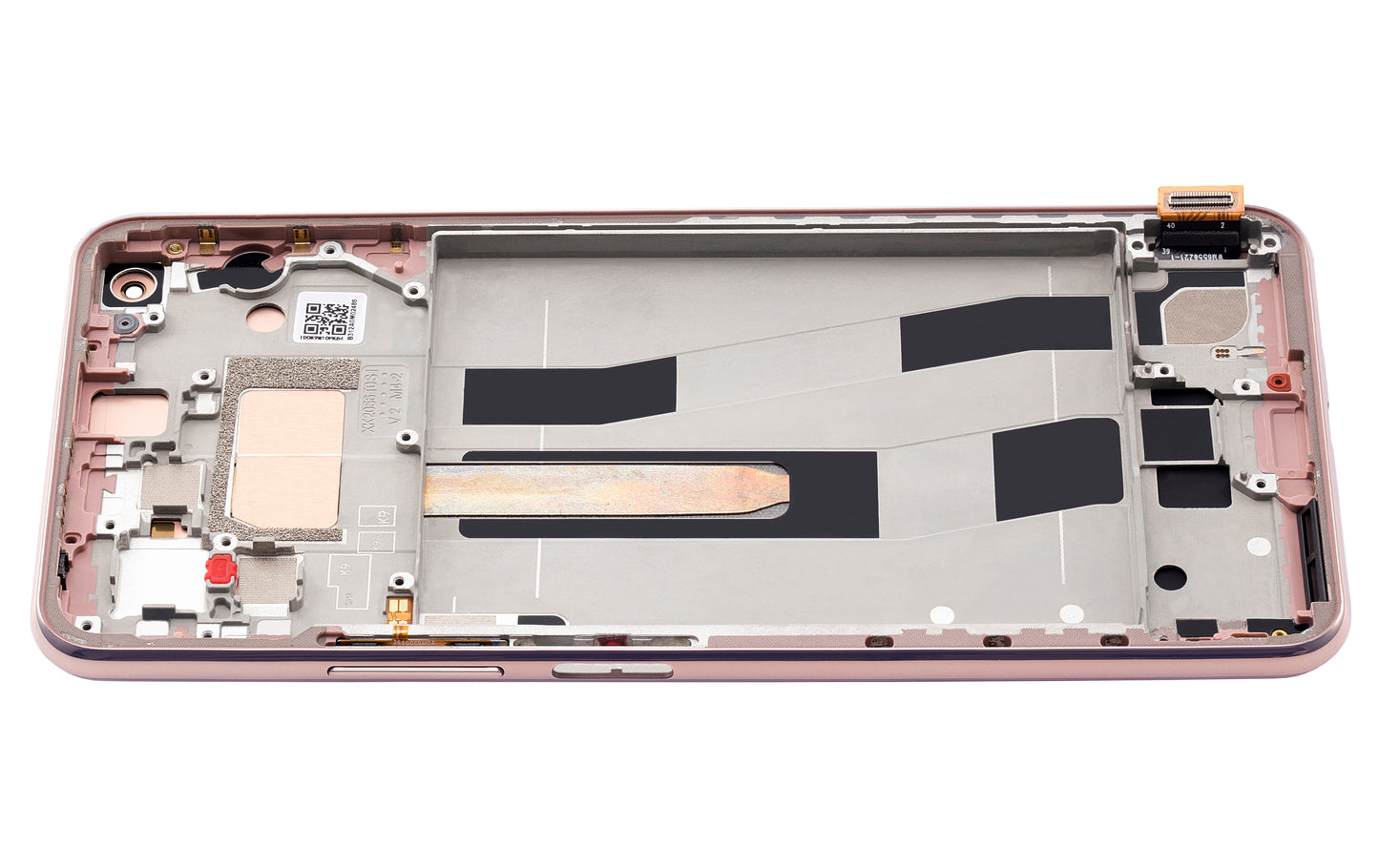 OLED Assembly With Frame For Xiaomi Mi 11 Lite / Xiaomi Mi 11 Lite 5G (Aftermarket Plus) (Peach Pink) - service part product photo SKU 107082114601 - image 5