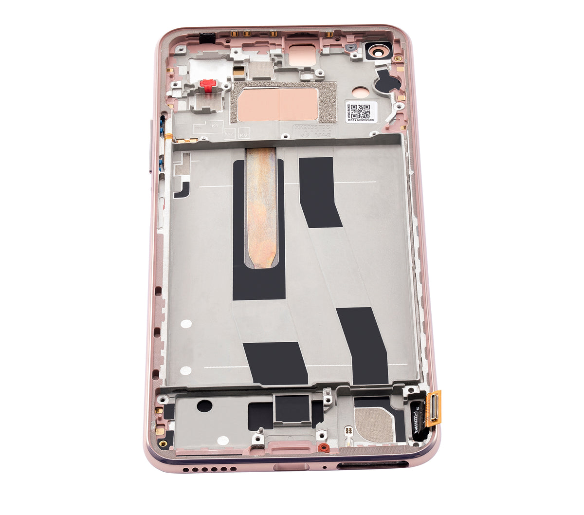 OLED Assembly With Frame For Xiaomi Mi 11 Lite / Xiaomi Mi 11 Lite 5G (Aftermarket Plus) (Peach Pink) - repair component detail image SKU 107082114601 - image 2