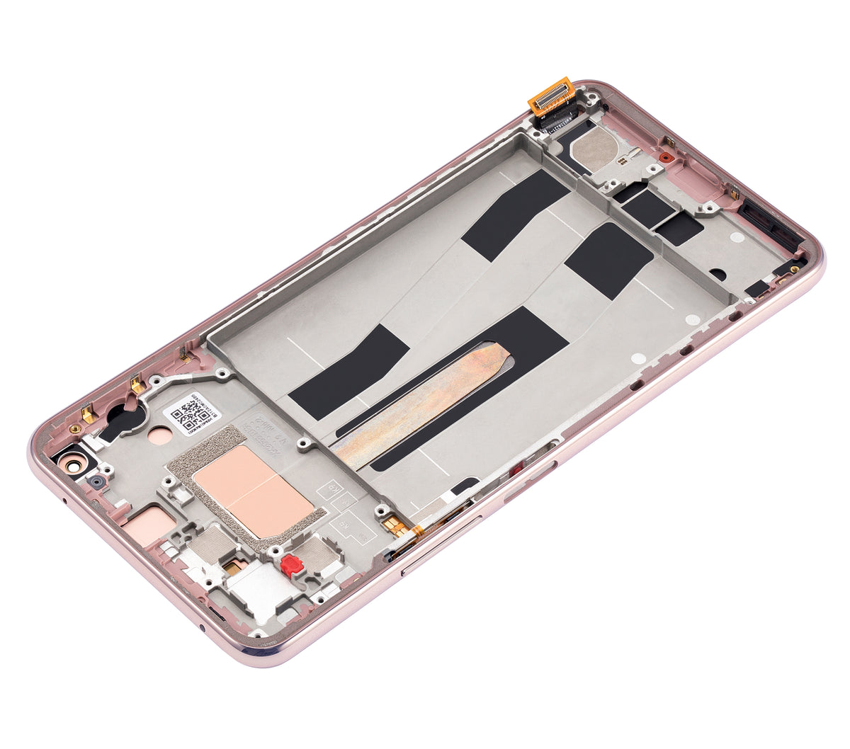 OLED Assembly With Frame For Xiaomi Mi 11 Lite / Xiaomi Mi 11 Lite 5G (Aftermarket Plus) (Peach Pink) - repair component detail image SKU 107082114601 - image 10