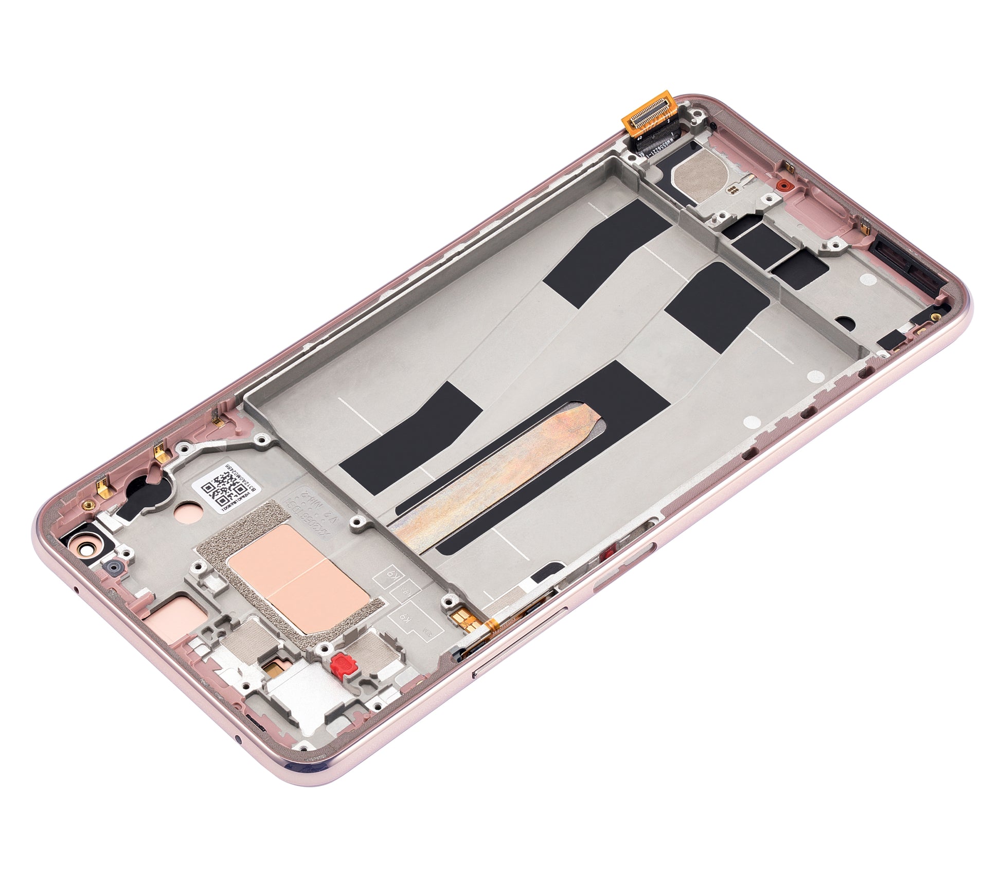 OLED Assembly With Frame For Xiaomi Mi 11 Lite / Xiaomi Mi 11 Lite 5G (Aftermarket Plus) (Peach Pink) - repair component detail image SKU 107082114601 - image 10