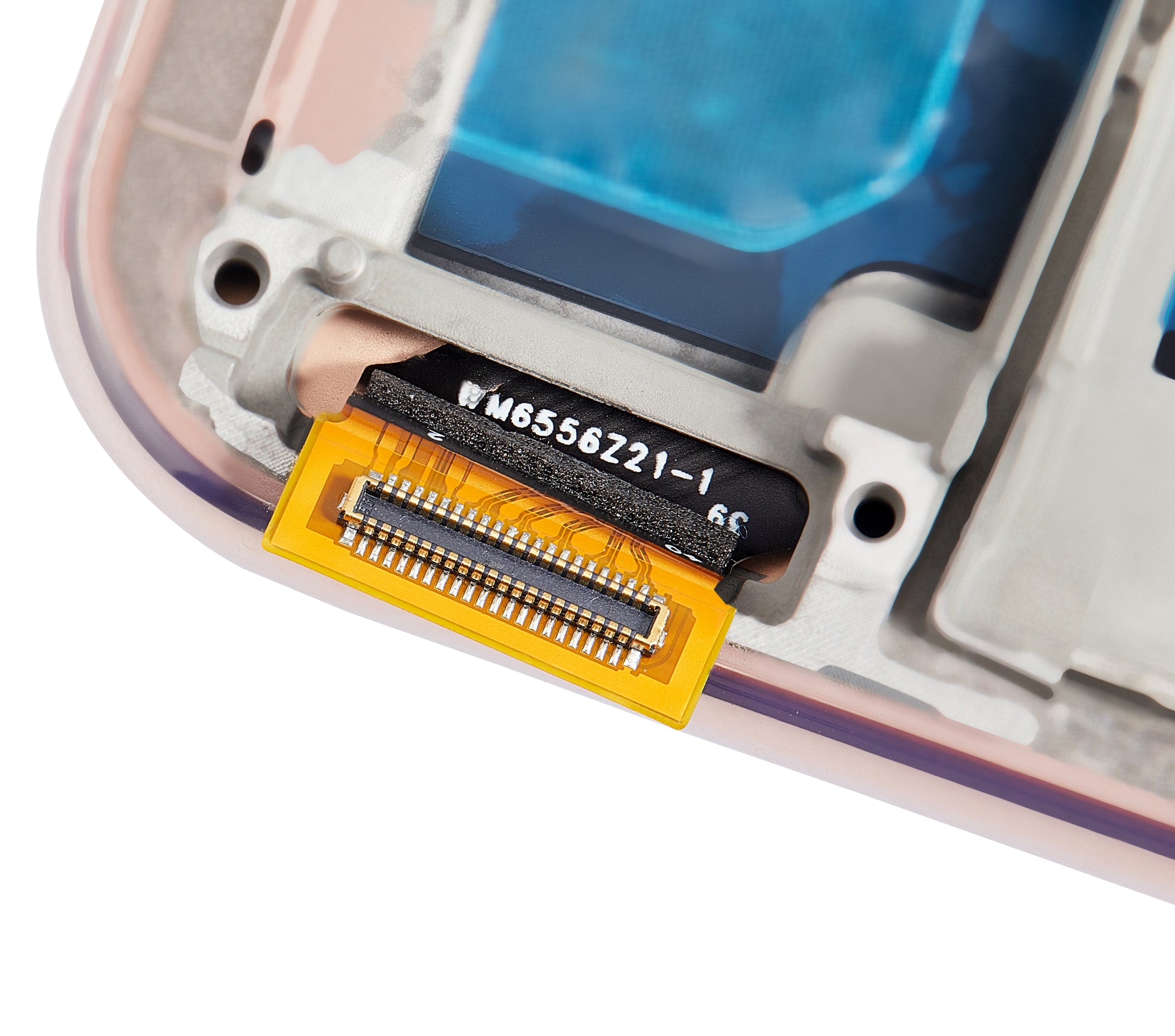 OLED Assembly With Frame For Xiaomi Mi 11 Lite / Xiaomi Mi 11 Lite 5G (Aftermarket Plus) (Peach Pink) - compatible device spare part image SKU 107082114601 - image 3
