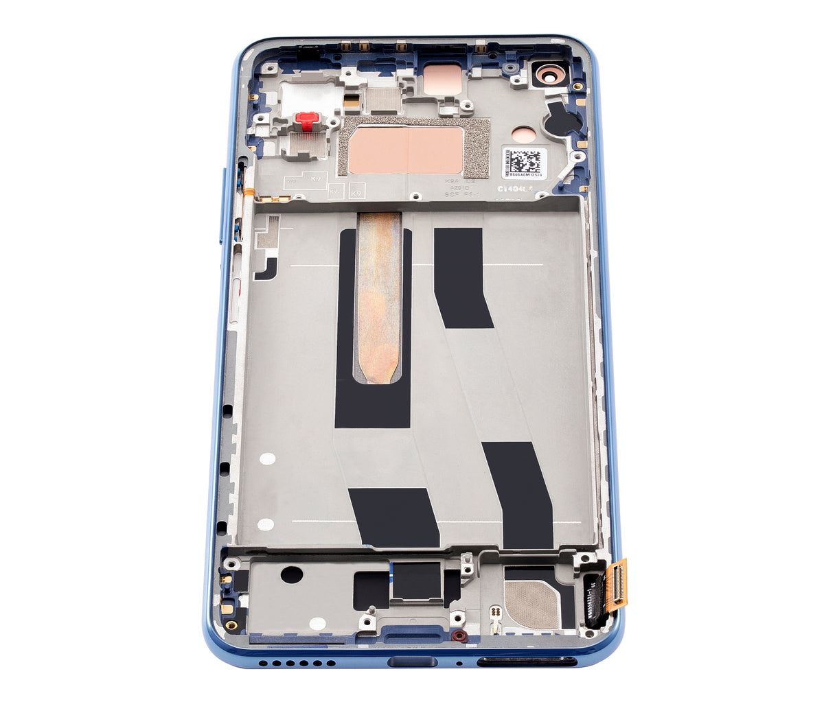 OLED Assembly With Frame For Xiaomi Mi 11 Lite / Xiaomi Mi 11 Lite 5G (Aftermarket Plus) (Bubblegum Blue) - repair component detail image SKU 107082114602 - image 2