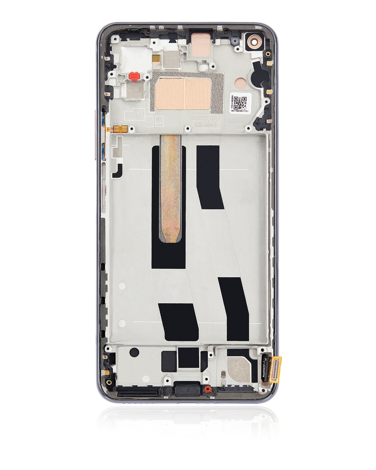 OLED Assembly With Frame For Xiaomi Mi 11 Lite / Xiaomi Mi 11 Lite 5G (Refurbished) ( Boba Black) - repair part close detail image SKU 107082114603 - image 8