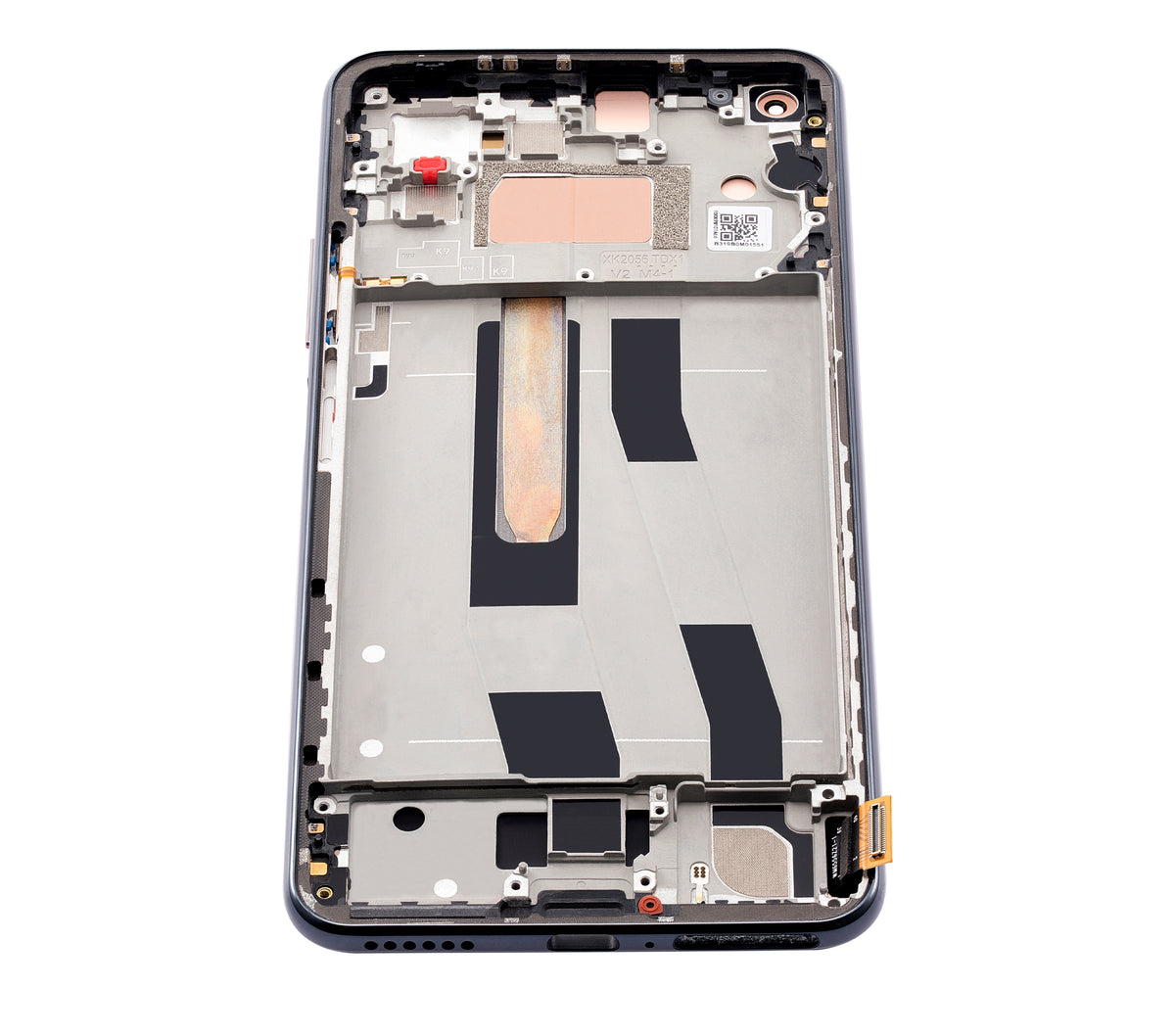 OLED Assembly With Frame For Xiaomi Mi 11 Lite / Xiaomi Mi 11 Lite 5G (Refurbished) ( Boba Black) - repair component detail image SKU 107082114603 - image 2