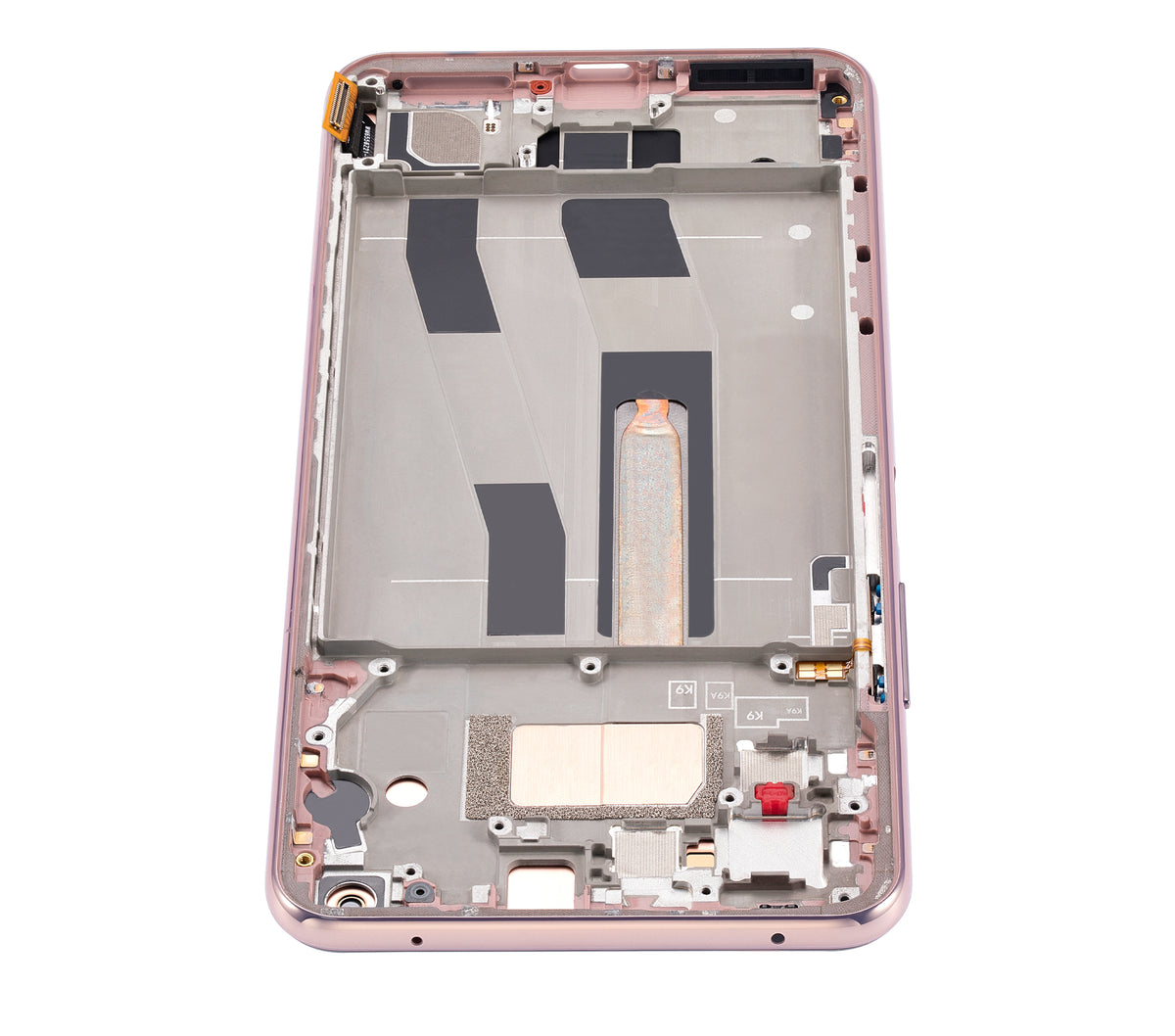 OLED Assembly With Frame For Xiaomi Mi 11 Lite / Xiaomi Mi 11 Lite 5G (Refurbished) (Peach Pink) - repair component detail image SKU 107082114605 - image 2