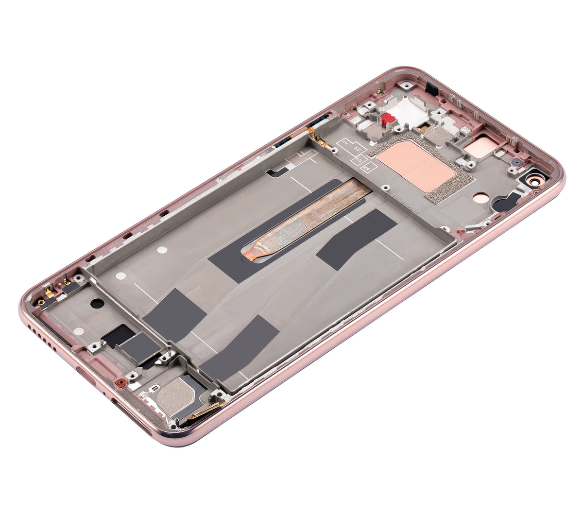OLED Assembly With Frame For Xiaomi Mi 11 Lite / Xiaomi Mi 11 Lite 5G (Refurbished) (Peach Pink) - repair component detail image SKU 107082114605 - image 10