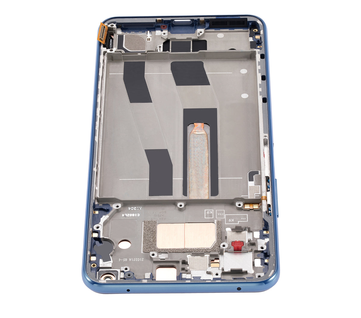 OLED Assembly With Frame For Xiaomi Mi 11 Lite / Xiaomi Mi 11 Lite 5G (Refurbished) (Bubblegum Blue) - repair component detail image SKU 107082114606 - image 2
