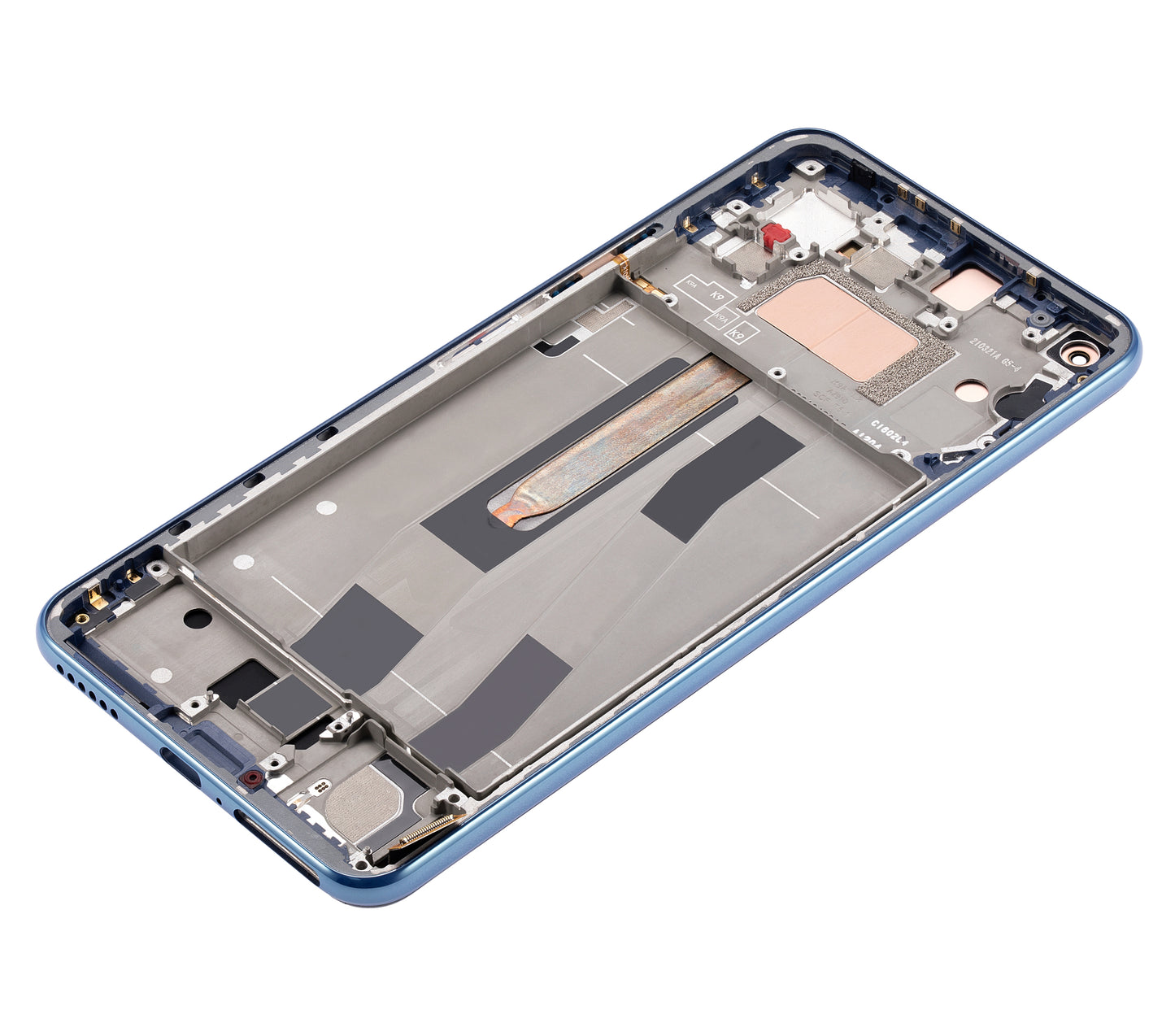 OLED Assembly With Frame For Xiaomi Mi 11 Lite / Xiaomi Mi 11 Lite 5G (Refurbished) (Bubblegum Blue) - repair component detail image SKU 107082114606 - image 10