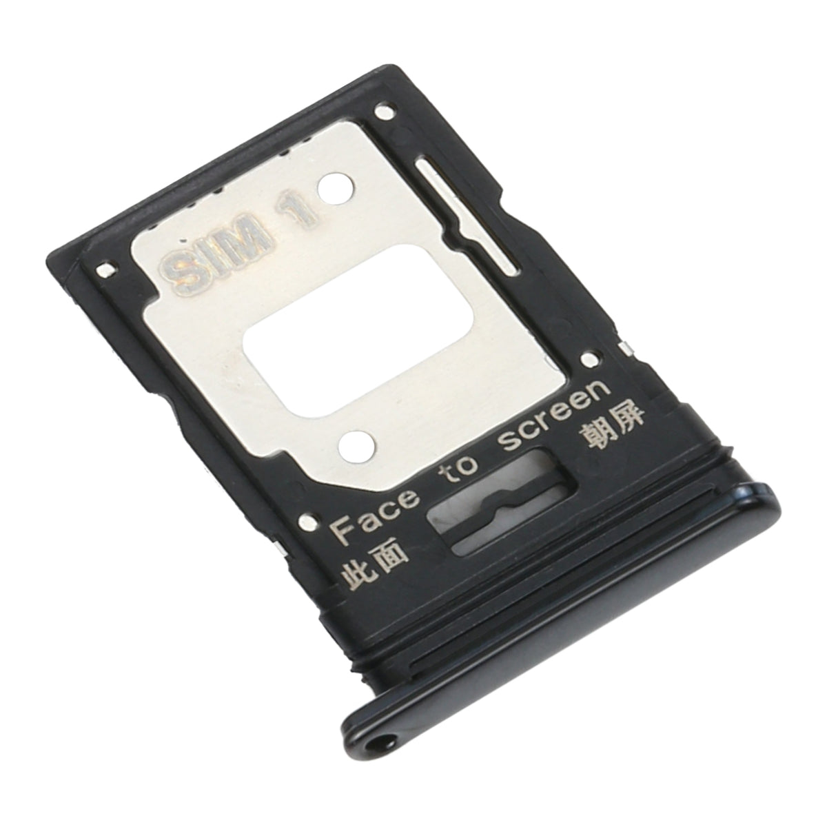Dual Sim Card Tray For Xiaomi Mi 11 Lite (Boba Black) - repair component detail image SKU 107082114620 - image 2