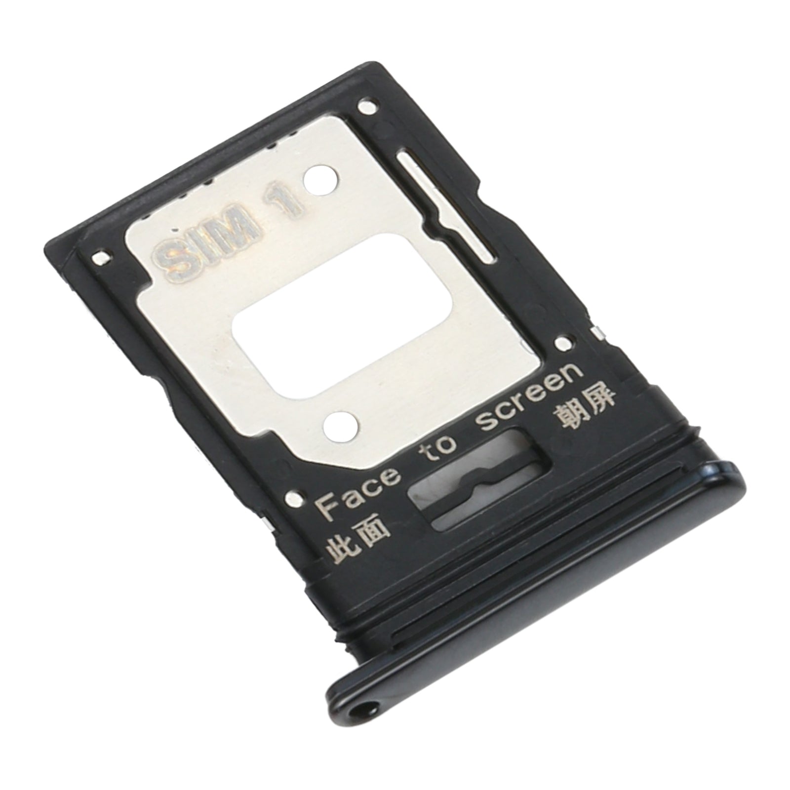Dual Sim Card Tray For Xiaomi Mi 11 Lite (Boba Black) - repair component detail image SKU 107082114620 - image 2