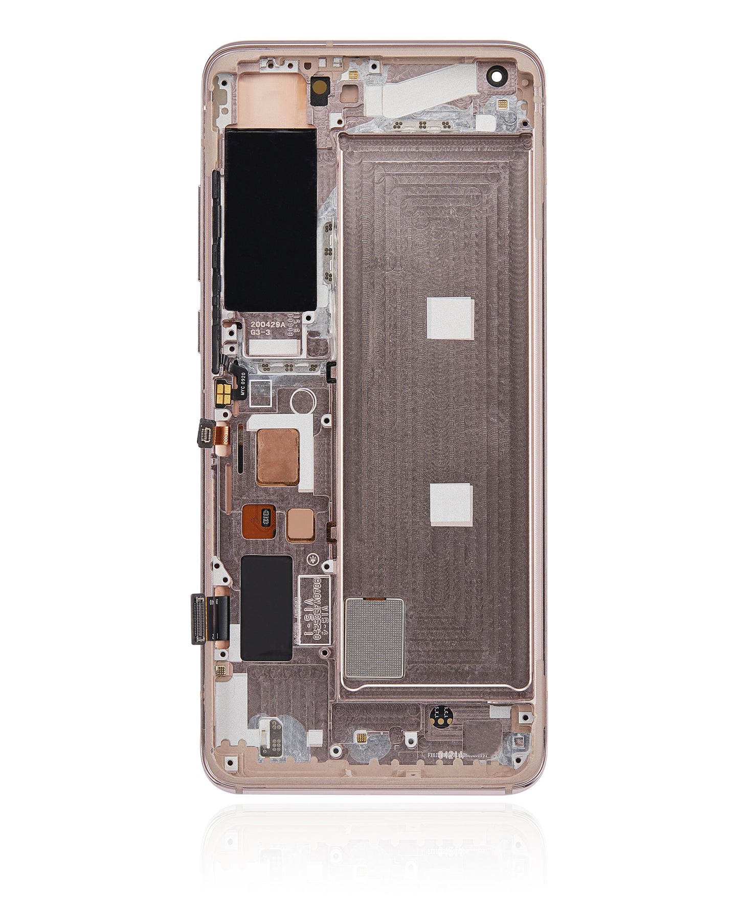 OLED Assembly With Frame For Xiaomi Mi 10 5G (Refurbished) (Peach Gold) - repair part close detail image SKU 107082114702 - image 8