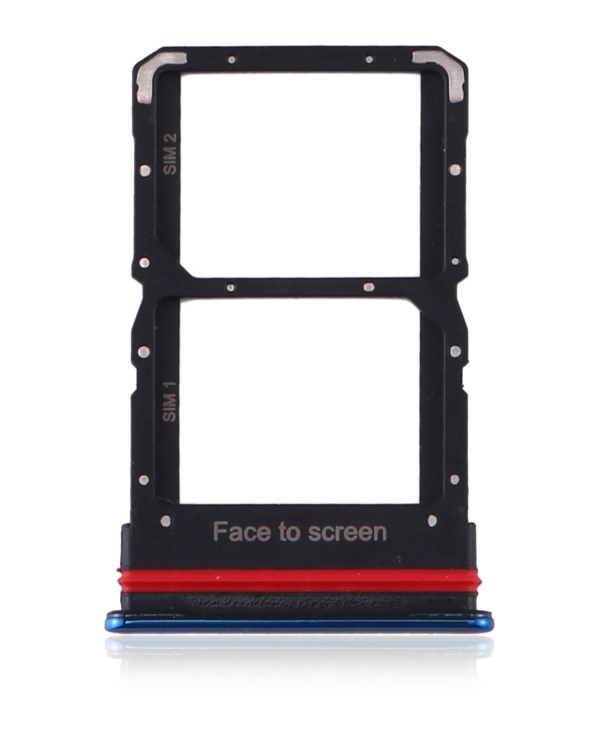 Dual Sim Card Tray For Xiaomi Mi 10 Lite 5G (Aurora Blue) - mobile repair replacement component SKU 107082114824 - image 4