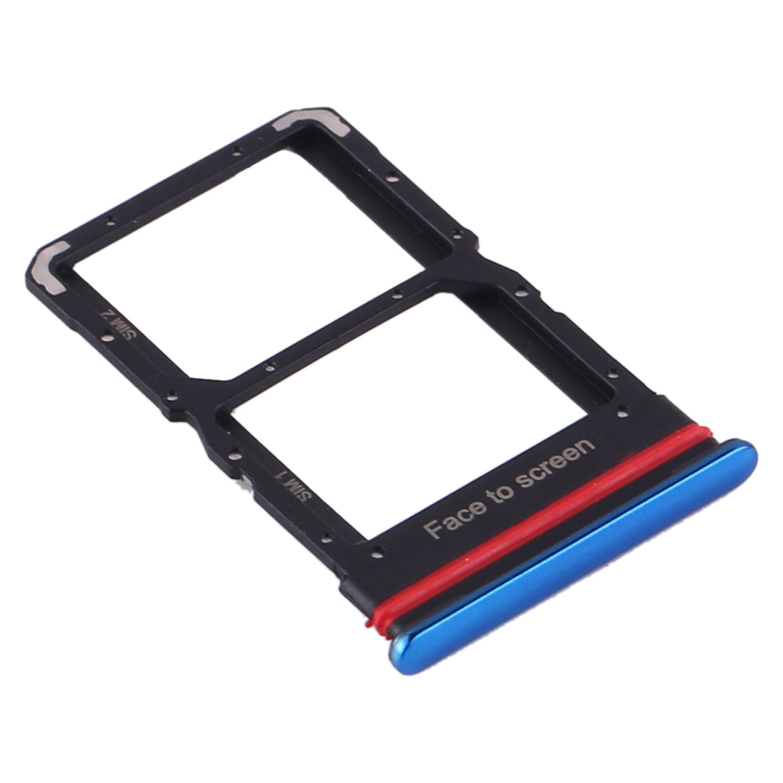 Dual Sim Card Tray For Xiaomi Mi 10 Lite 5G (Aurora Blue) - compatible device spare part image SKU 107082114824 - image 3