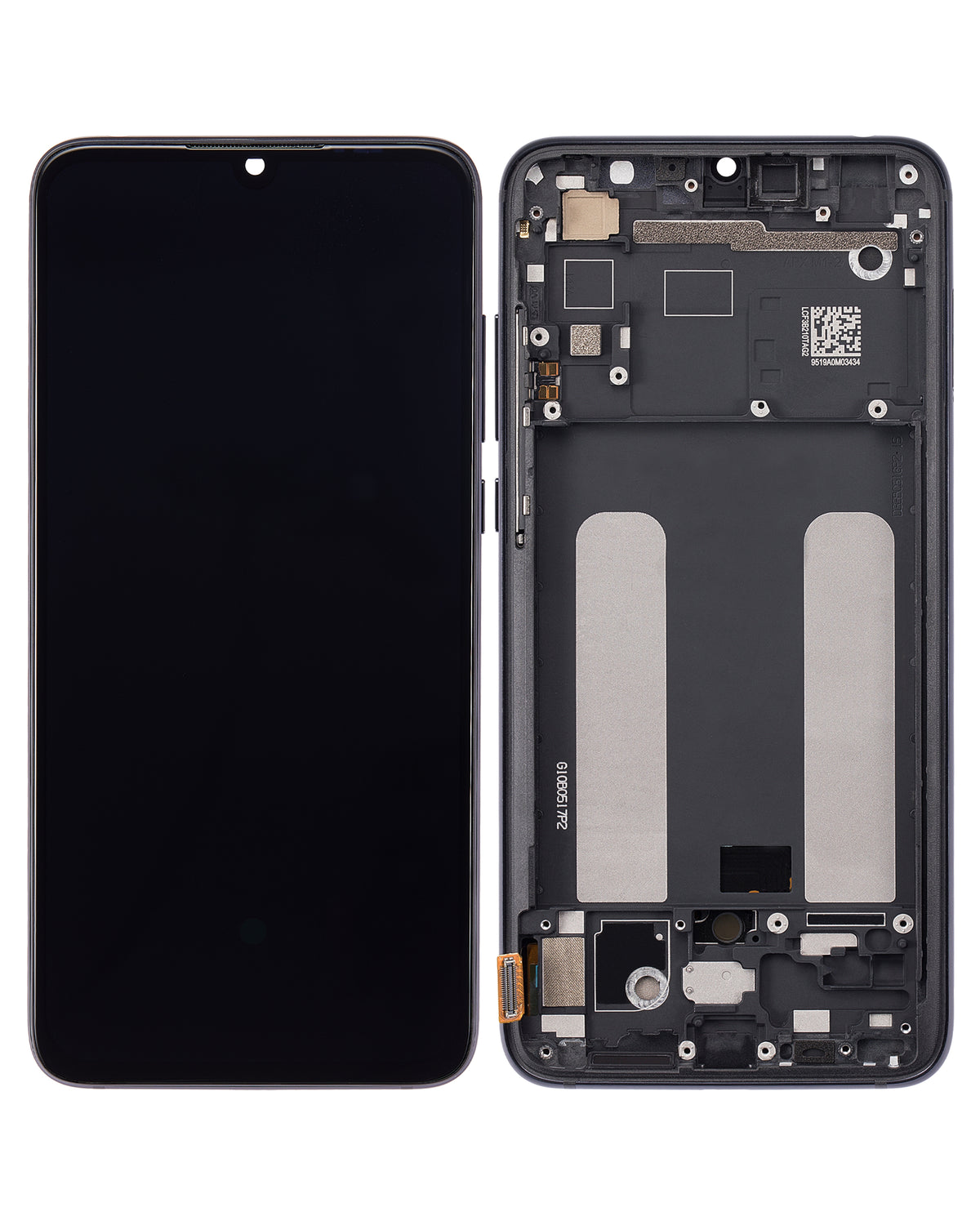 OLED Assembly With Frame For Xiaomi Mi 9 Lite (Aftermarket Plus) (Onyx Gray) - device repair spare component image SKU 107082114901 - image 6