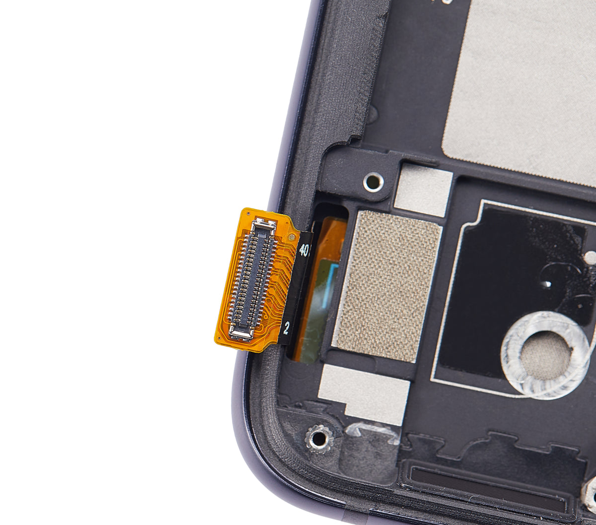 OLED Assembly With Frame For Xiaomi Mi 9 Lite (Aftermarket Plus) (Onyx Gray) - compatible device spare part image SKU 107082114901 - image 3