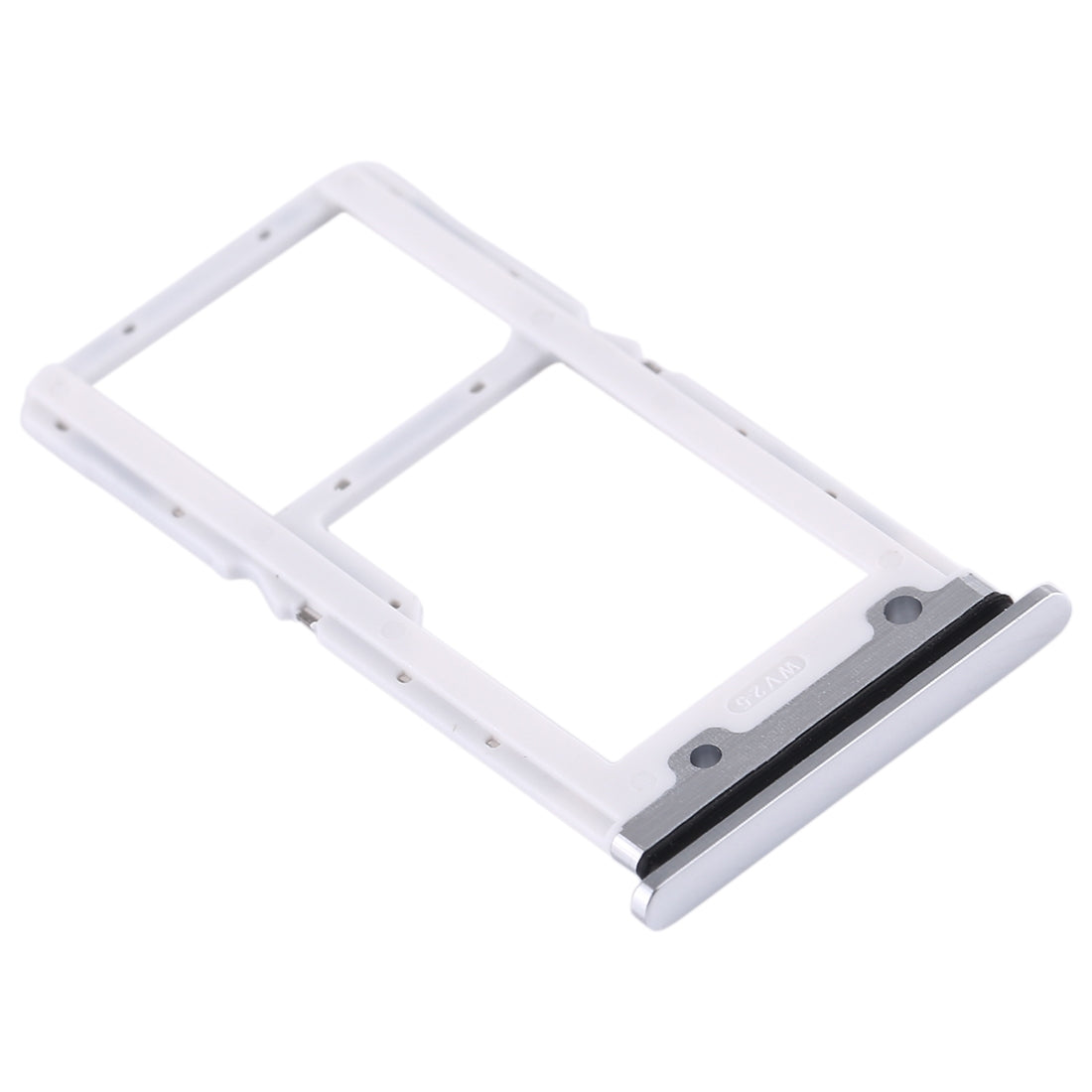 Dual Sim Card Tray For Xiaomi Mi 9 Lite / CC9 (Pearl White) - repair component detail image SKU 107082114923 - image 2