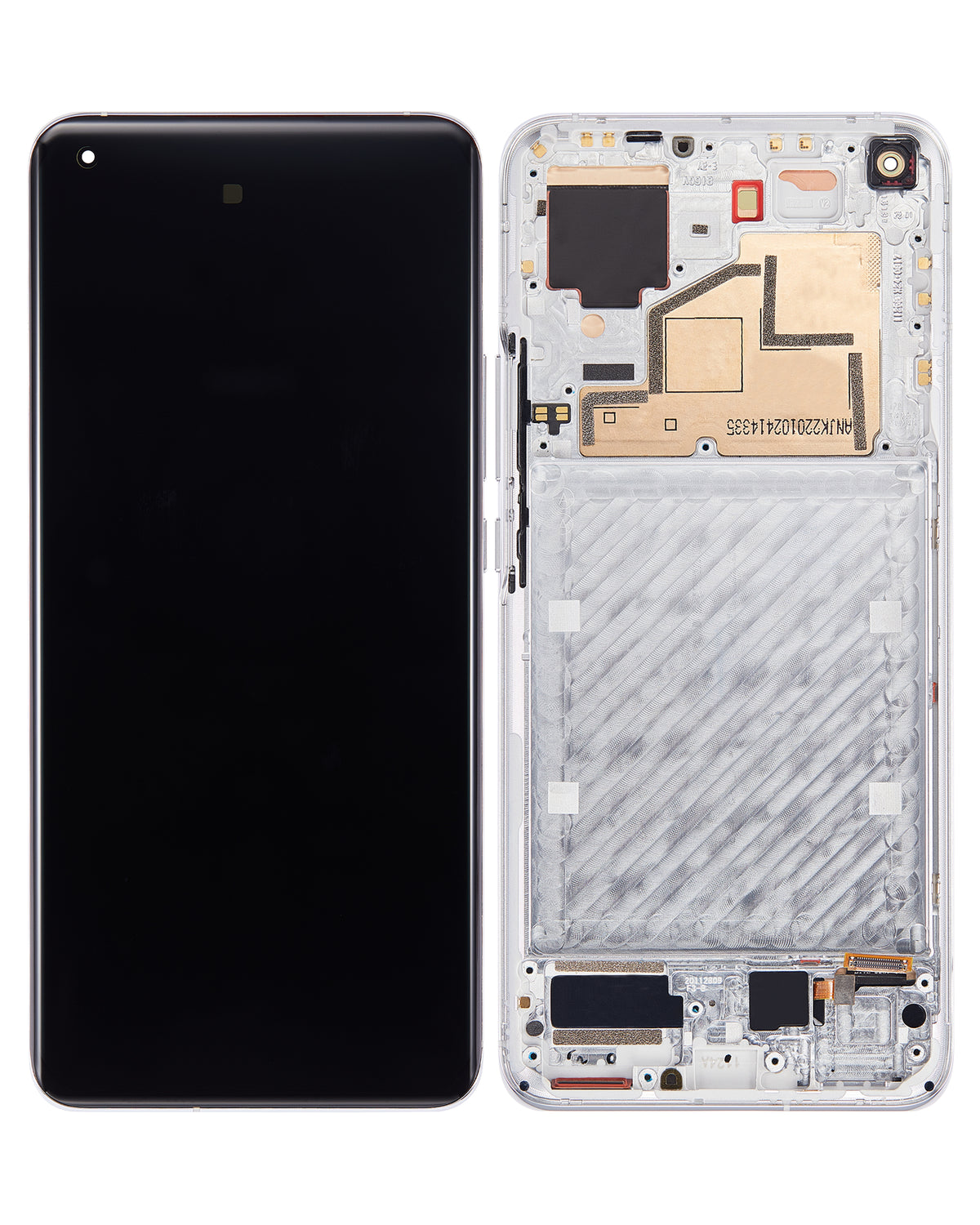 OLED Assembly With Frame For Xiaomi Mi 11 (Refurbished) (Cloud White) - device repair spare component image SKU 107082119001 - image 6