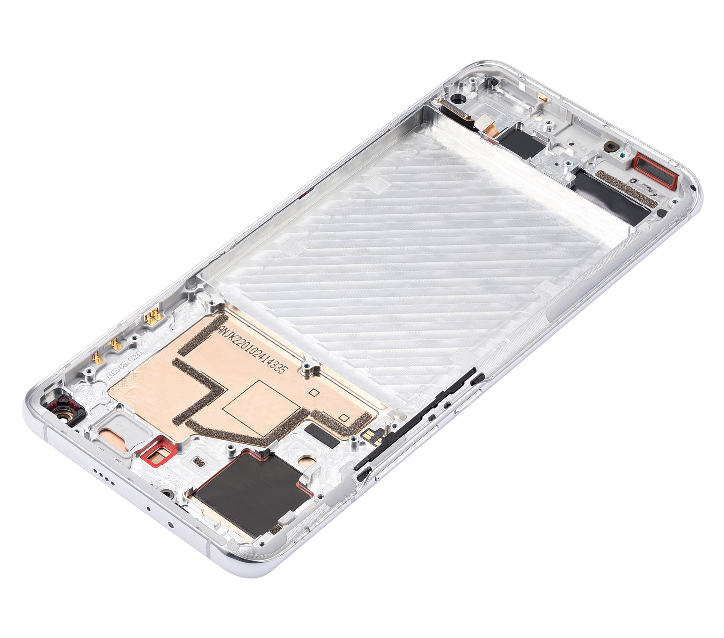 OLED Assembly With Frame For Xiaomi Mi 11 (Refurbished) (Cloud White) - repair component detail image SKU 107082119001 - image 10