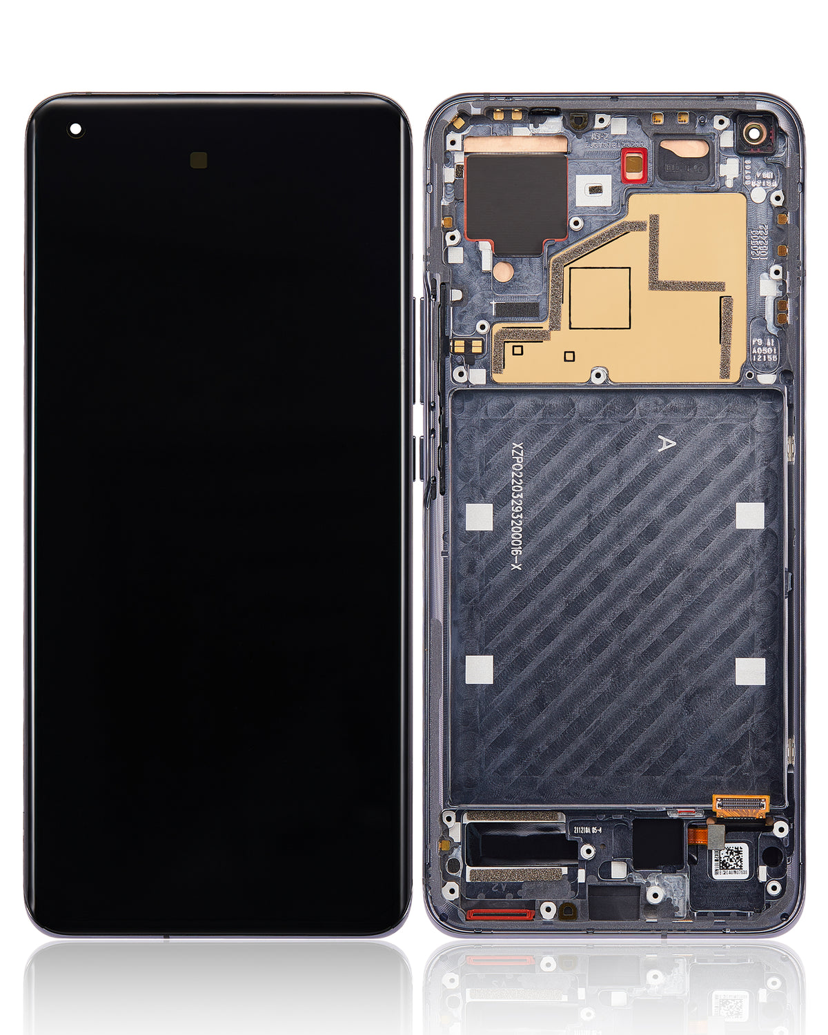OLED Assembly With Frame For Xiaomi Mi 11 (Refurbished) (Black) - device repair spare component image SKU 107082119002 - image 6