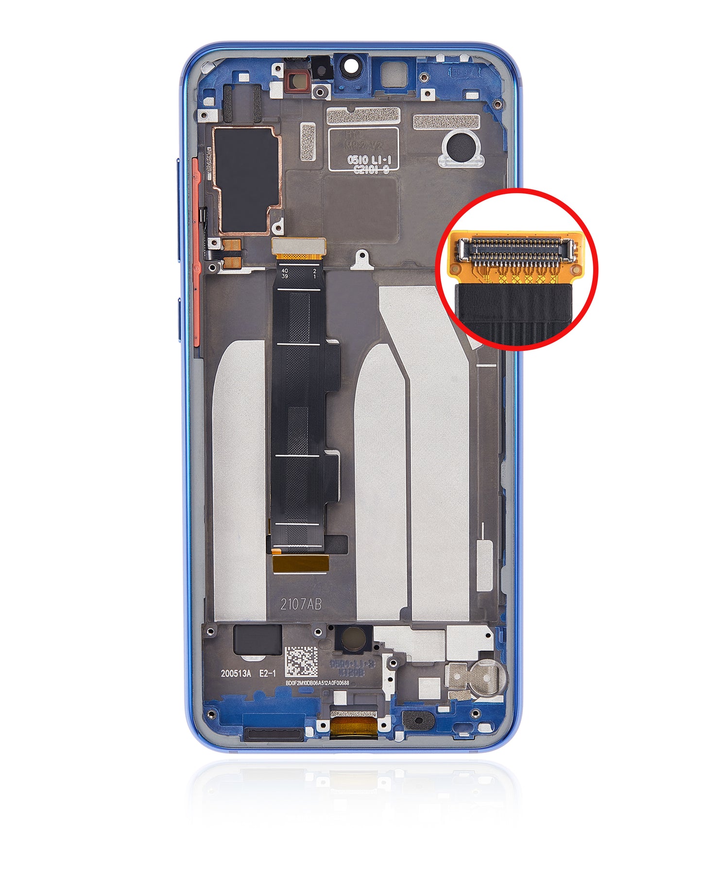 OLED Assembly With Frame For Xiaomi Mi 9 SE (Refurbished) (Blue) - repair part close detail image SKU 107082119101 - image 8
