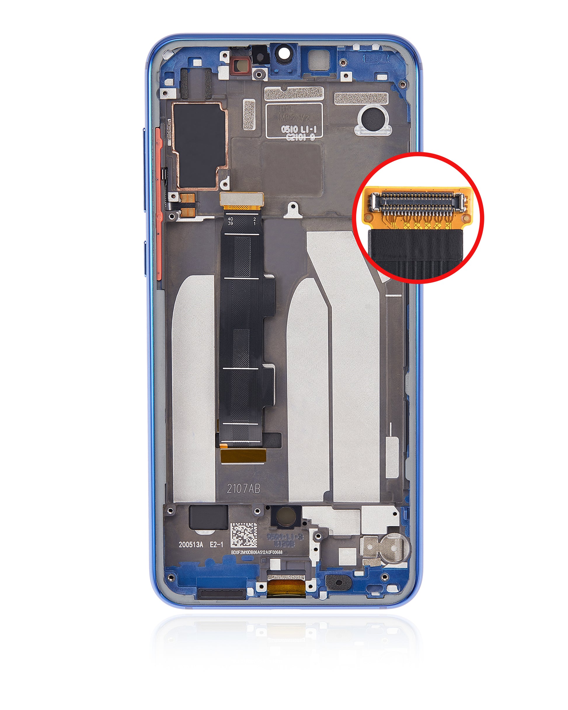 OLED Assembly With Frame For Xiaomi Mi 9 SE (Refurbished) (Blue) - repair part close detail image SKU 107082119101 - image 8