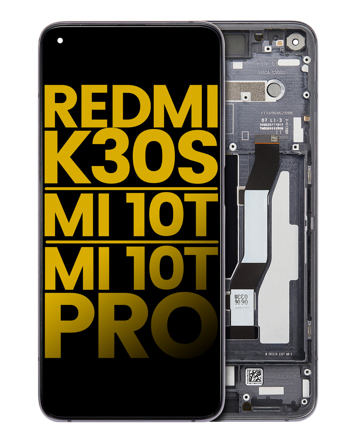 LCD Assembly With Frame For Xiaomi Redmi K30S / Mi 10T / Mi 10T Pro 5G (Refurbished) (Cosmic Black) - replacement part product image SKU 107082119402 - image 1
