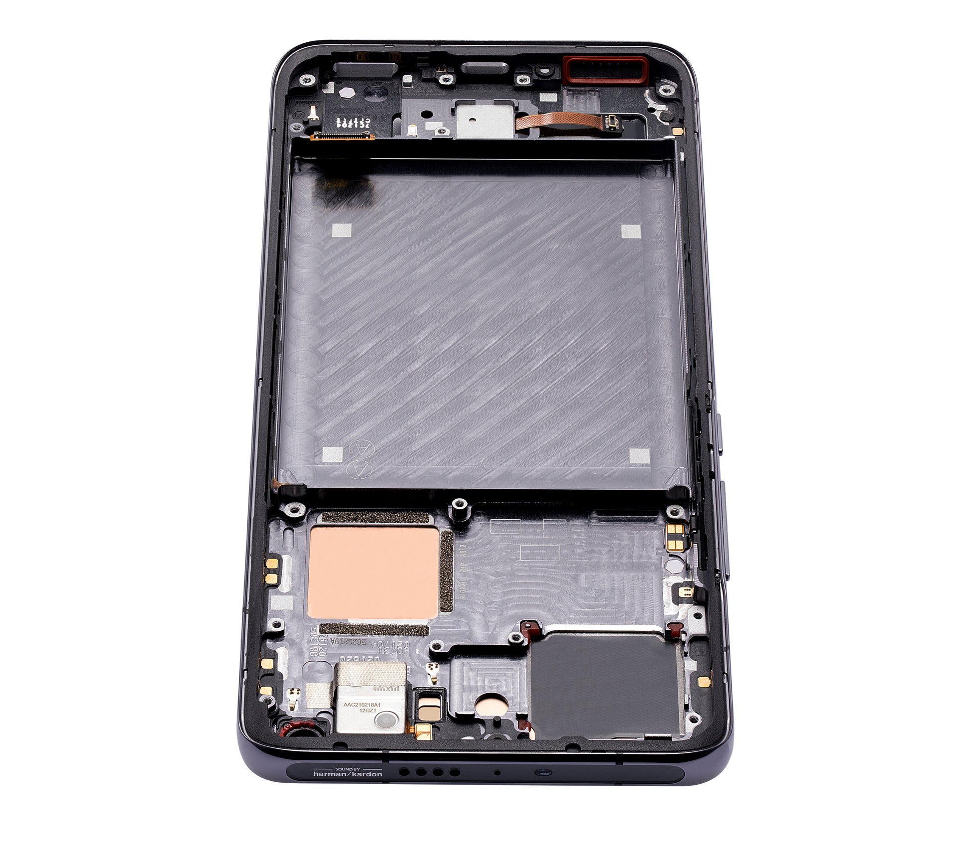 OLED Assembly With Frame For Xiaomi Mi 11 Pro / Mi 11 Ultra (Refurbished) (Black) - repair component detail image SKU 107082119501 - image 2