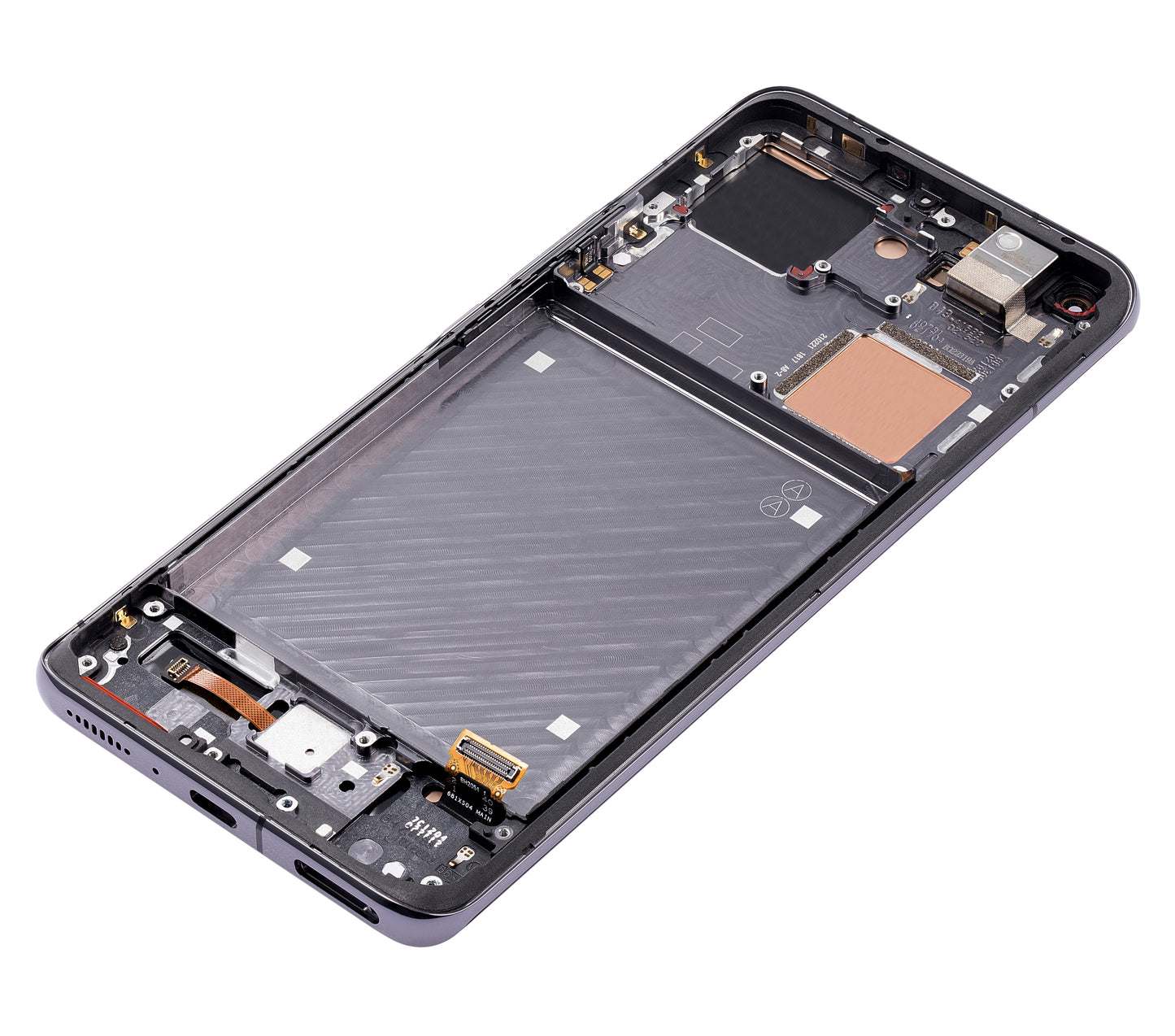 OLED Assembly With Frame For Xiaomi Mi 11 Pro / Mi 11 Ultra (Refurbished) (Black) - repair component detail image SKU 107082119501 - image 10