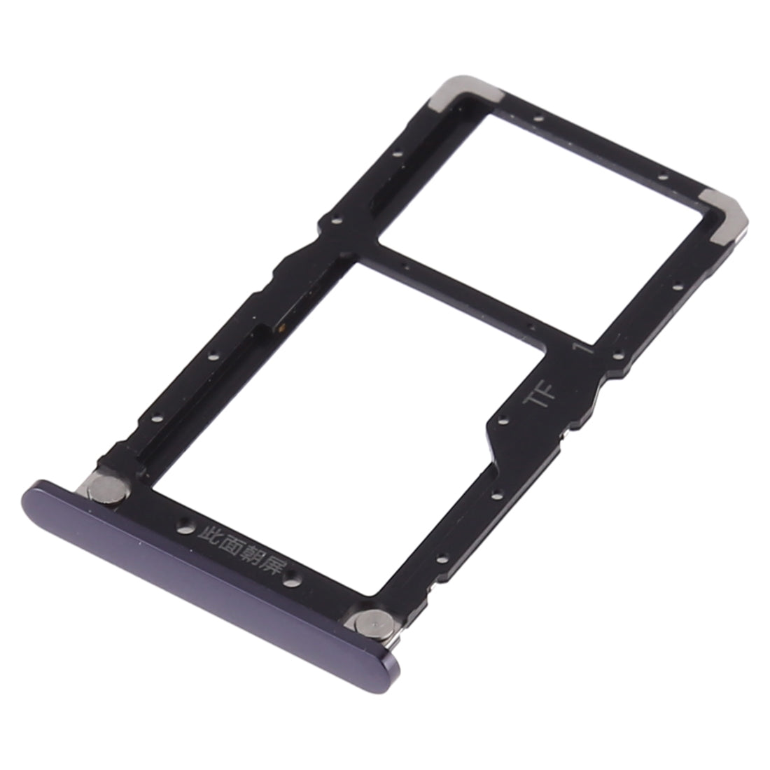 Dual Sim Card Tray For Xiaomi Mi 8 Lite (Midnight Black) - compatible device spare part image SKU 107082121122 - image 3