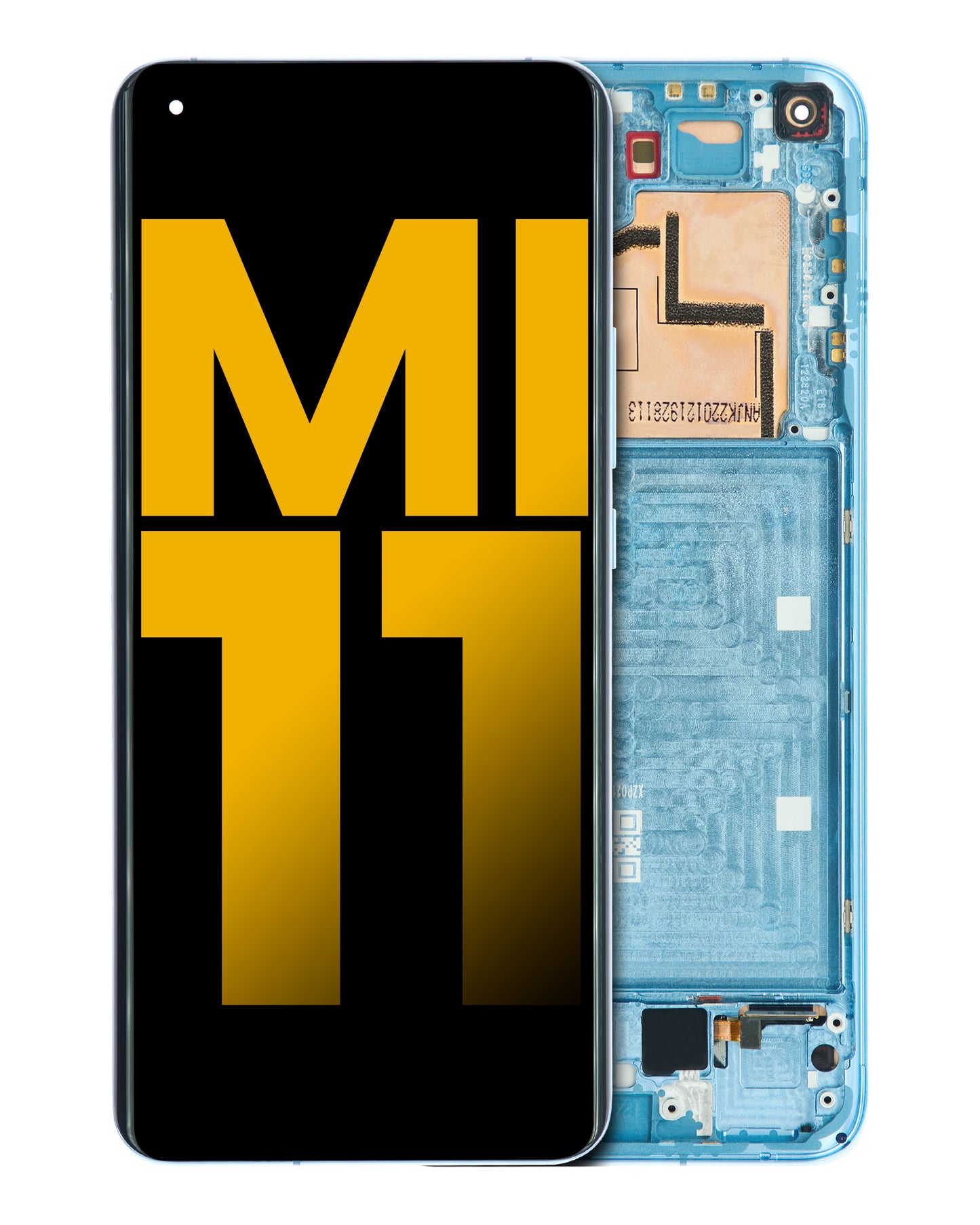 OLED Assembly With Frame For Xiaomi Mi 11 (Refurbished) (Horizon Blue) - replacement part product image SKU 107082123402 - image 1