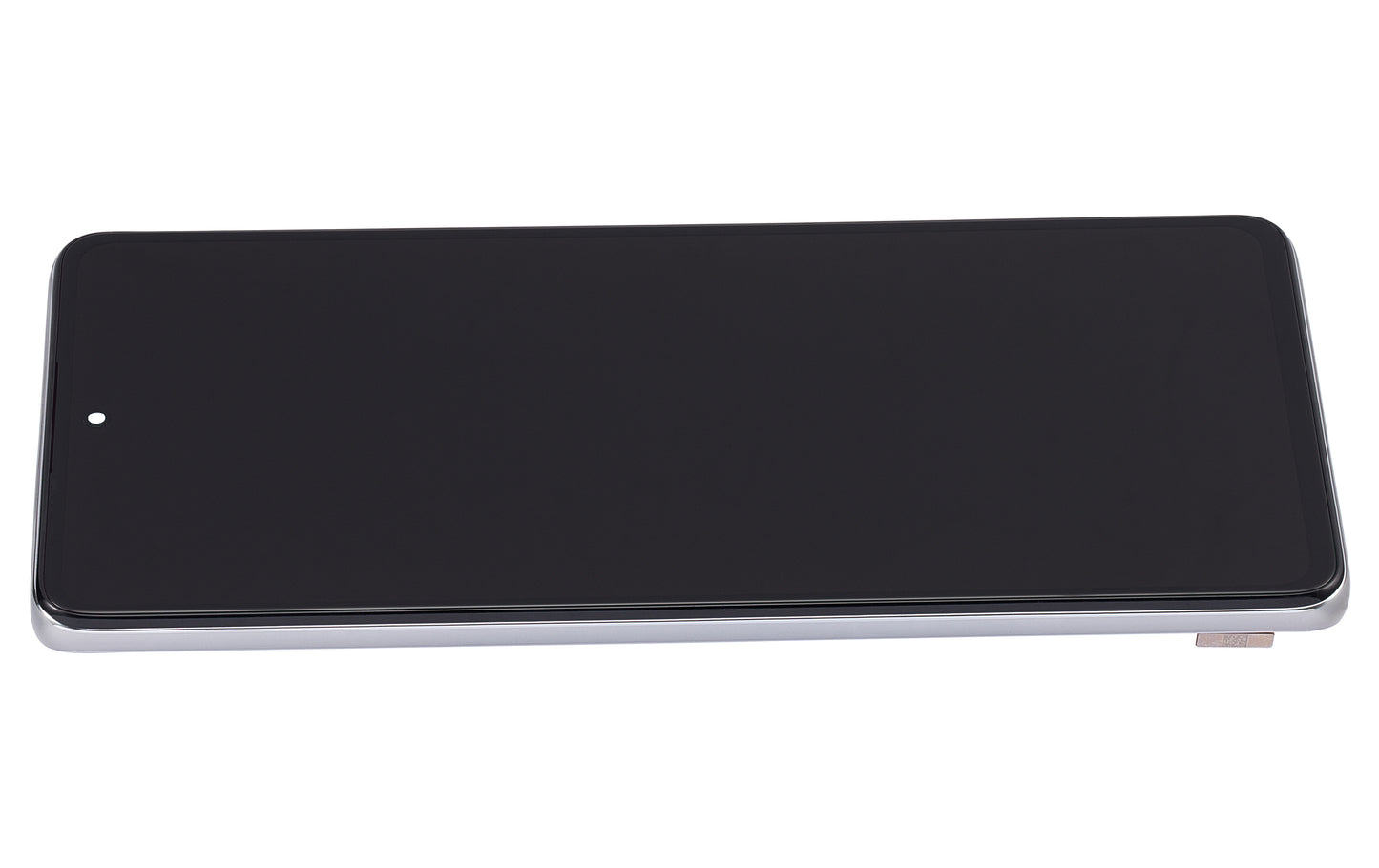 OLED Assembly With Frame For Xiaomi 11T / 11T Pro (Refurbished) (Moonlight White) – phone repair part product angle – OLED Display Replacement for phone repair