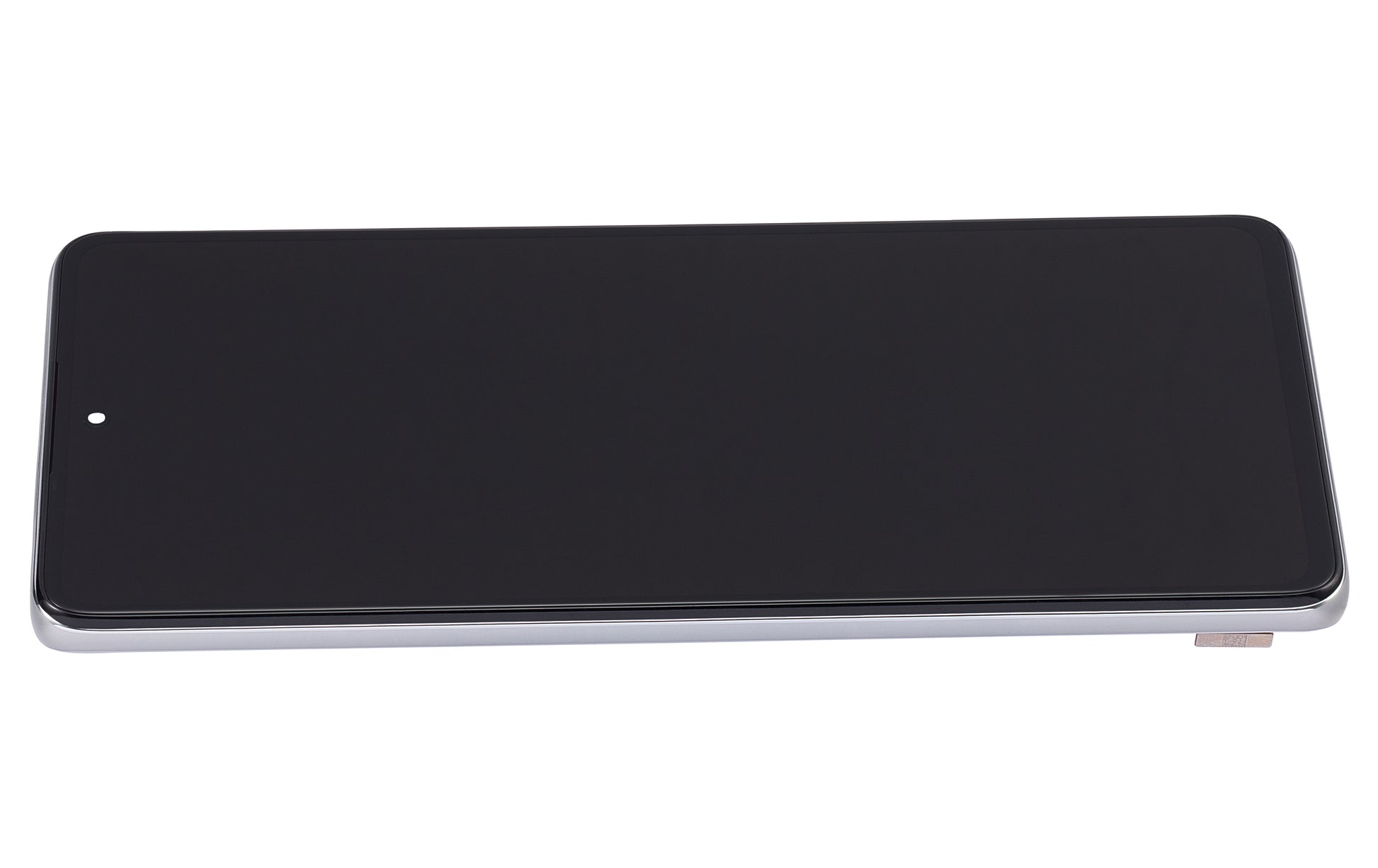 OLED Assembly With Frame For Xiaomi 11T / 11T Pro (Refurbished) (Moonlight White) – phone repair part product angle – OLED Display Replacement for phone repair