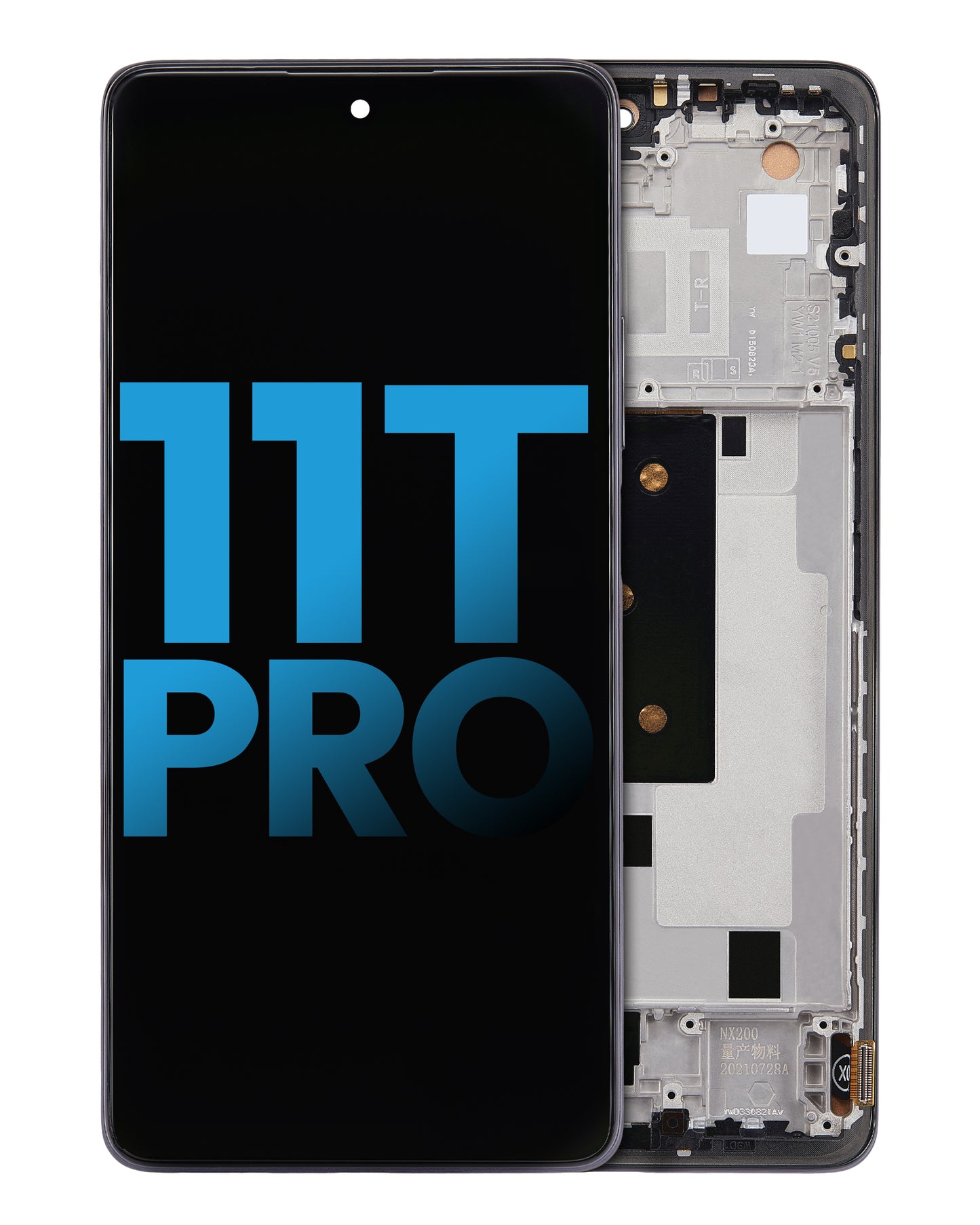 LCD Assembly With Frame For Xiaomi 11T Pro (Aftermarket: Incell) (Meteorite Gray) – replacement part product view – LCD Display Replacement for phone repair