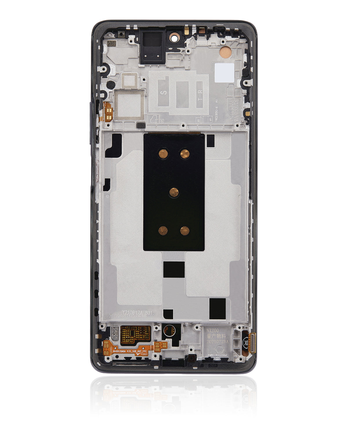 LCD Assembly With Frame For Xiaomi 11T Pro (Aftermarket: Incell) (Meteorite Gray) – technician repair part view – LCD Display Replacement for phone repair
