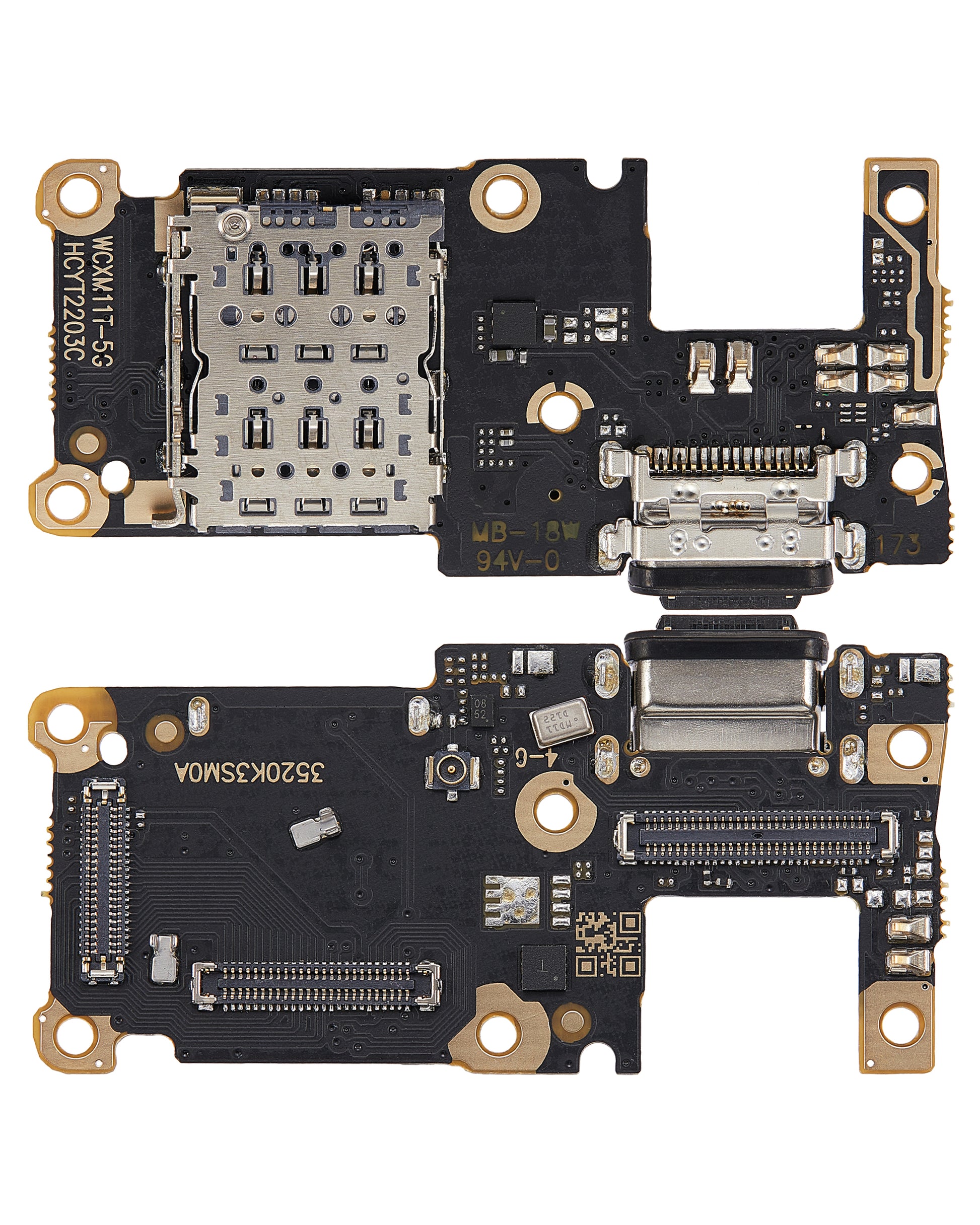 Charging Port Board For Xiaomi Mi 11T / 11T Pro (Aftermarket Plus) – repair component detail view – Charging Port Replacement for phone repair